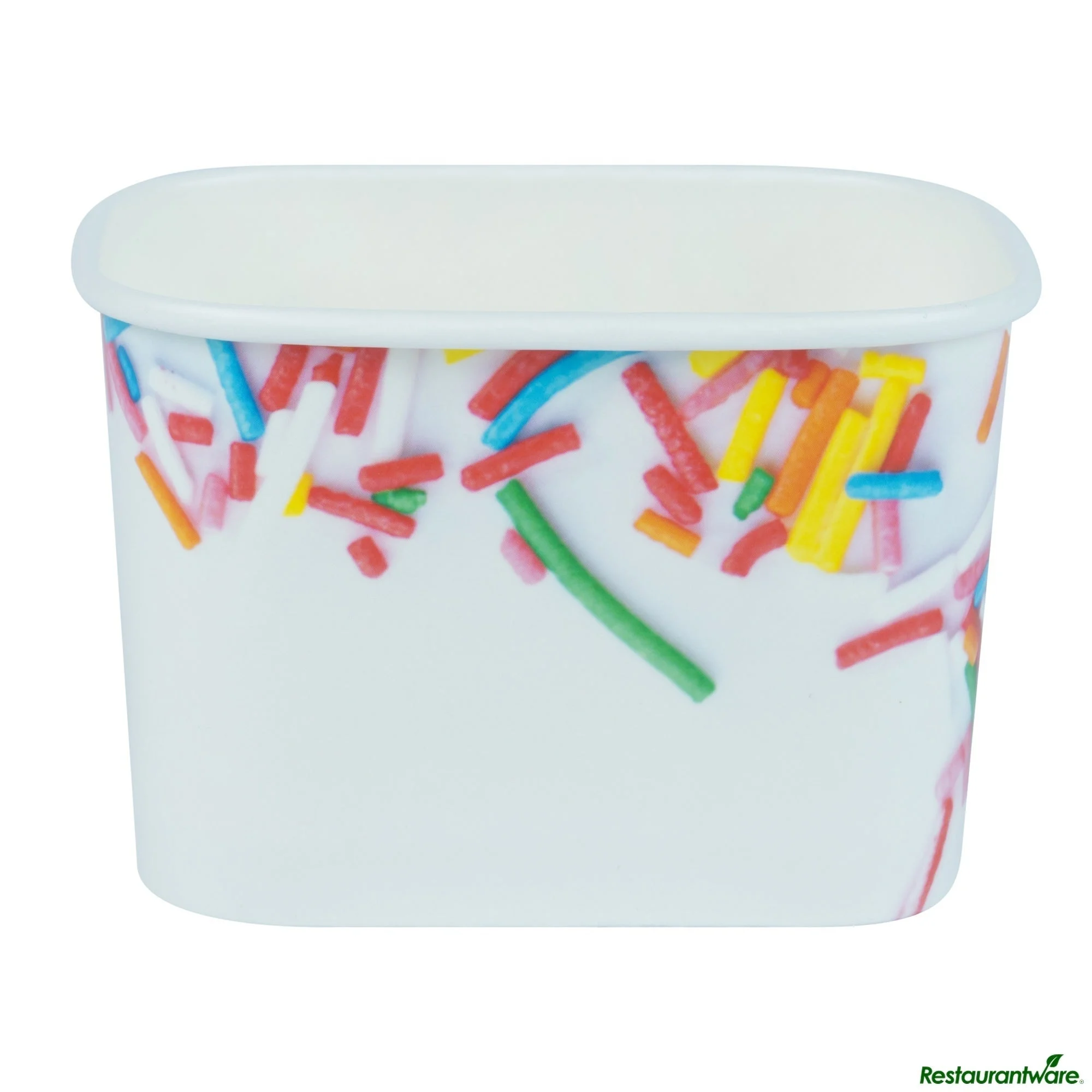 Cups, To-Go, Coppetta 12 Ounce, Paper, Festive Sprinkles, Square, 4.25 x 3.25 x 2.75 Inch,50 - 1 EACH