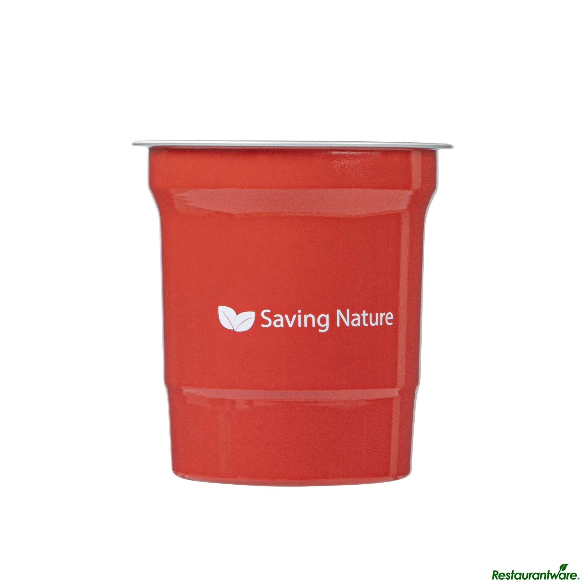 Cups, 16 Ounce, Aluminum, Red, 3.75 x 3.75 x 4 Inch,10 - 10 COUNT