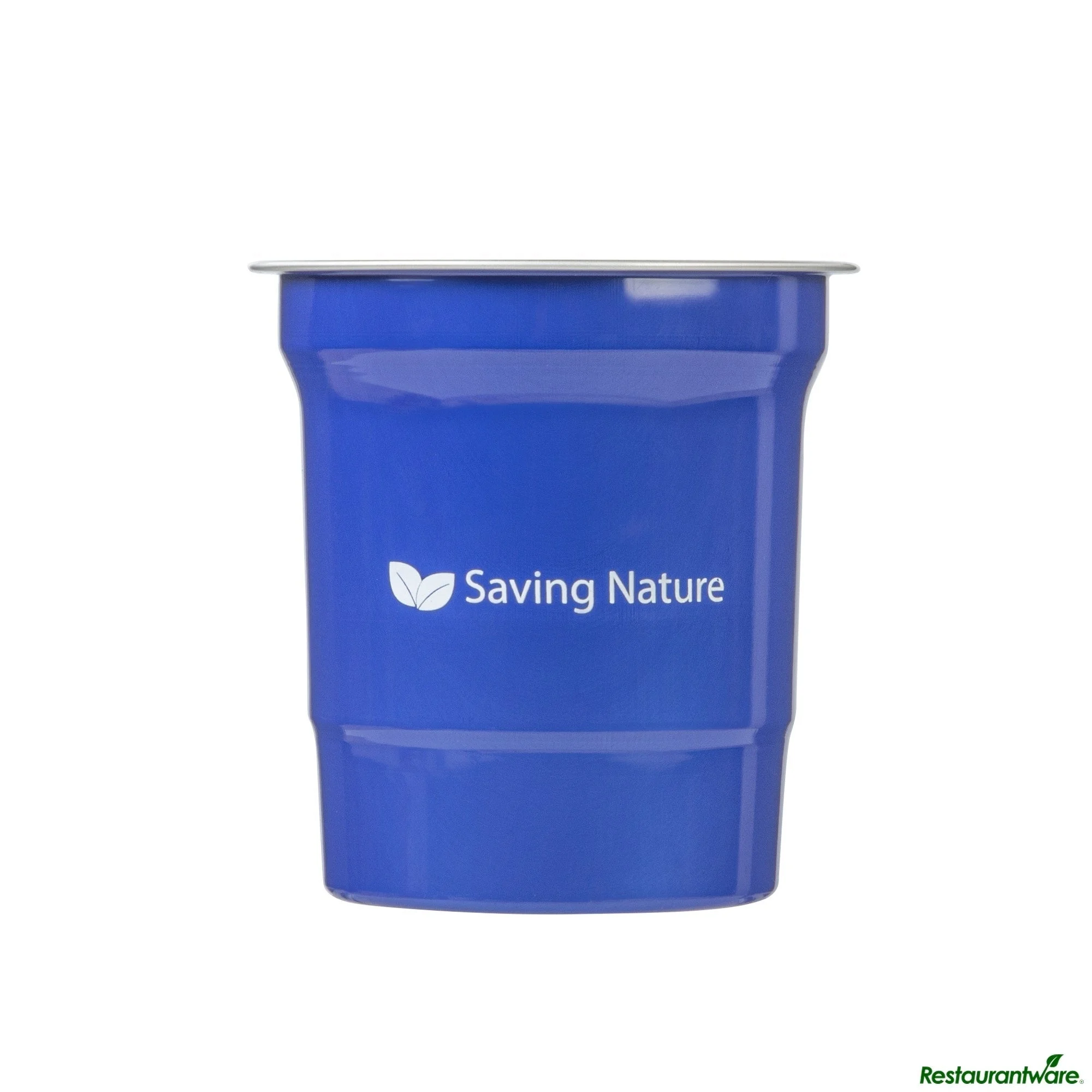 Cups, 16 Ounce, Aluminum, Blue, 3.75 x 3.75 x 4 Inch,10 - 10 COUNT