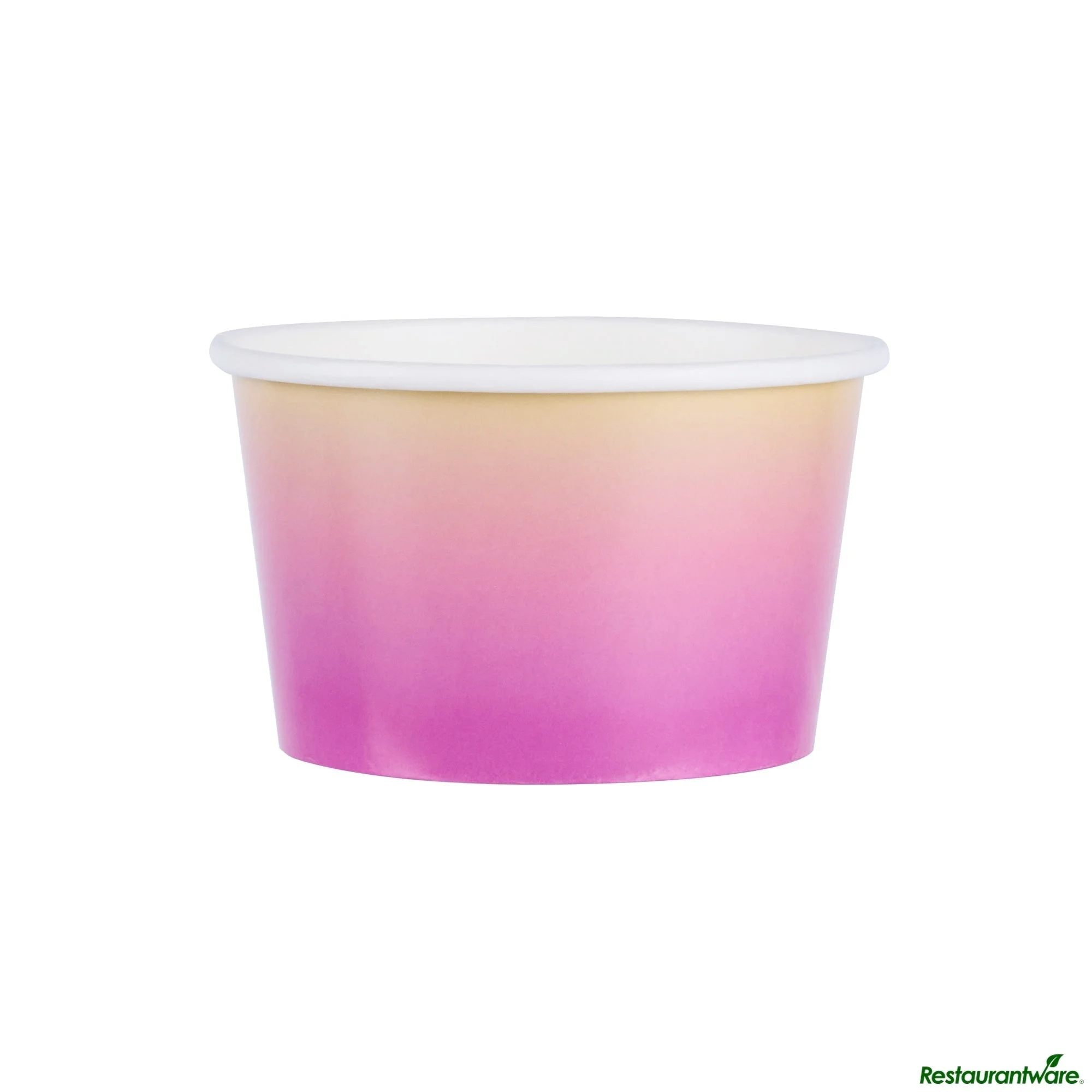 Cups, To-Go, Coppetta 8 Ounce, Paper, Purple & Yellow Ombre, Round, 3.75 x 3.75 x 2.25 Inch,4 - 50 COUNT