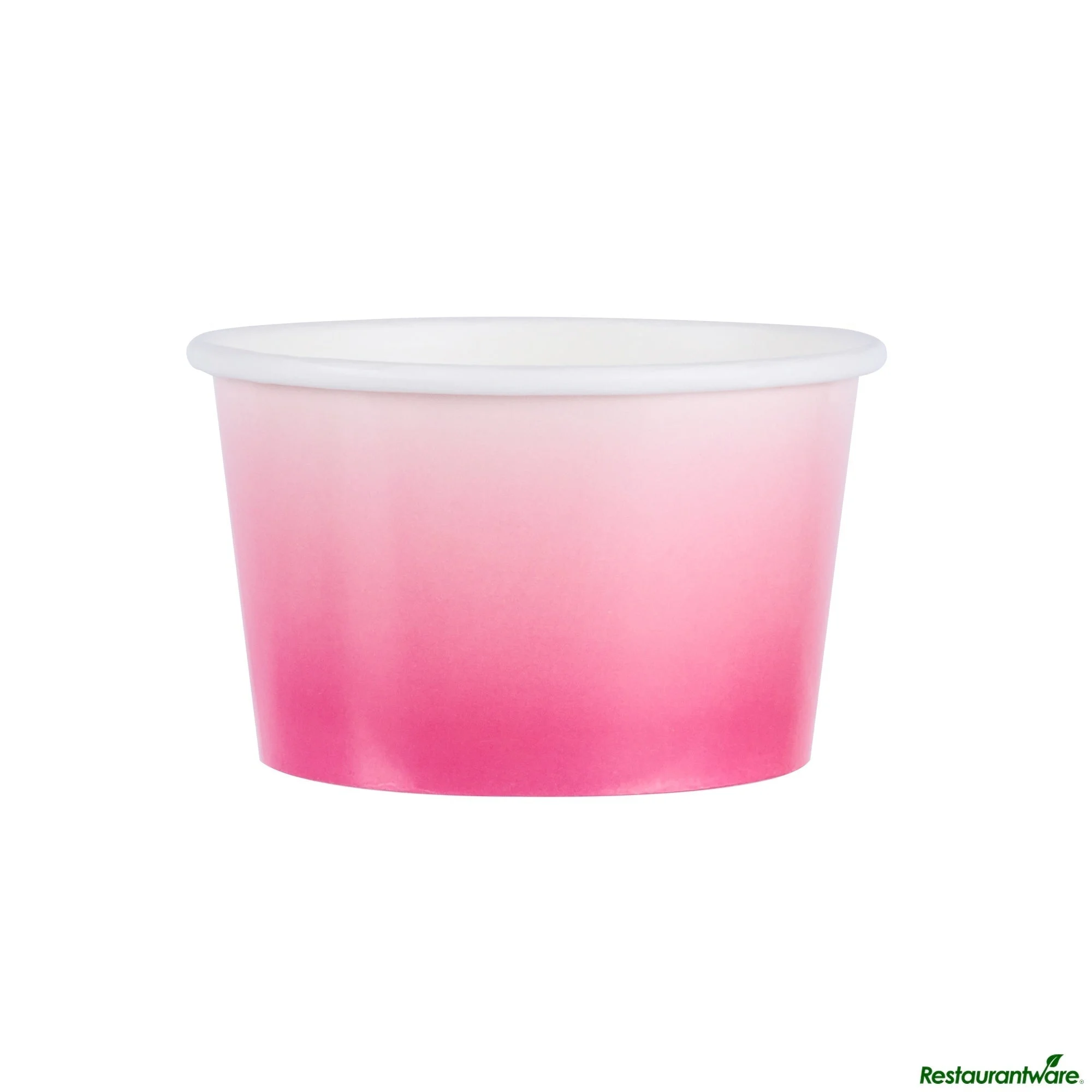 Cups, To-Go, Coppetta 8 Ounce, Paper, Pink & White Ombre, Round, 3.75 x 3.75 x 2.25 Inch,4 - 50 COUNT