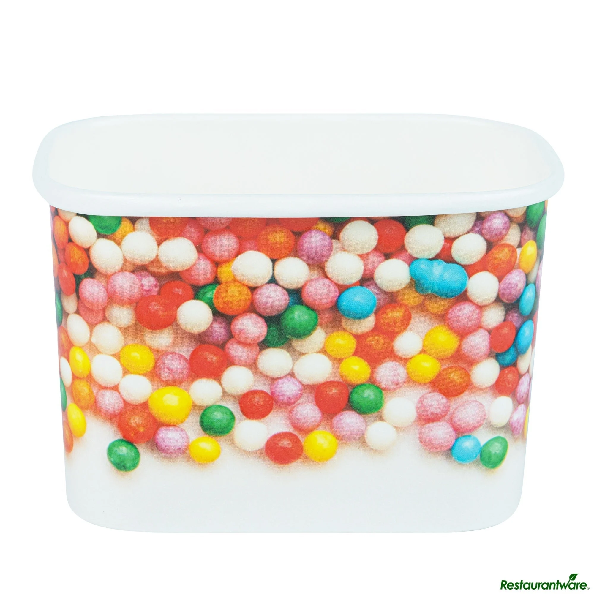 Cups, To-Go, Coppetta 12 Ounce, Paper, Round Sprinkles, Square, 4.25 x 3.25 x 2.75 Inch,4 - 50 COUNT