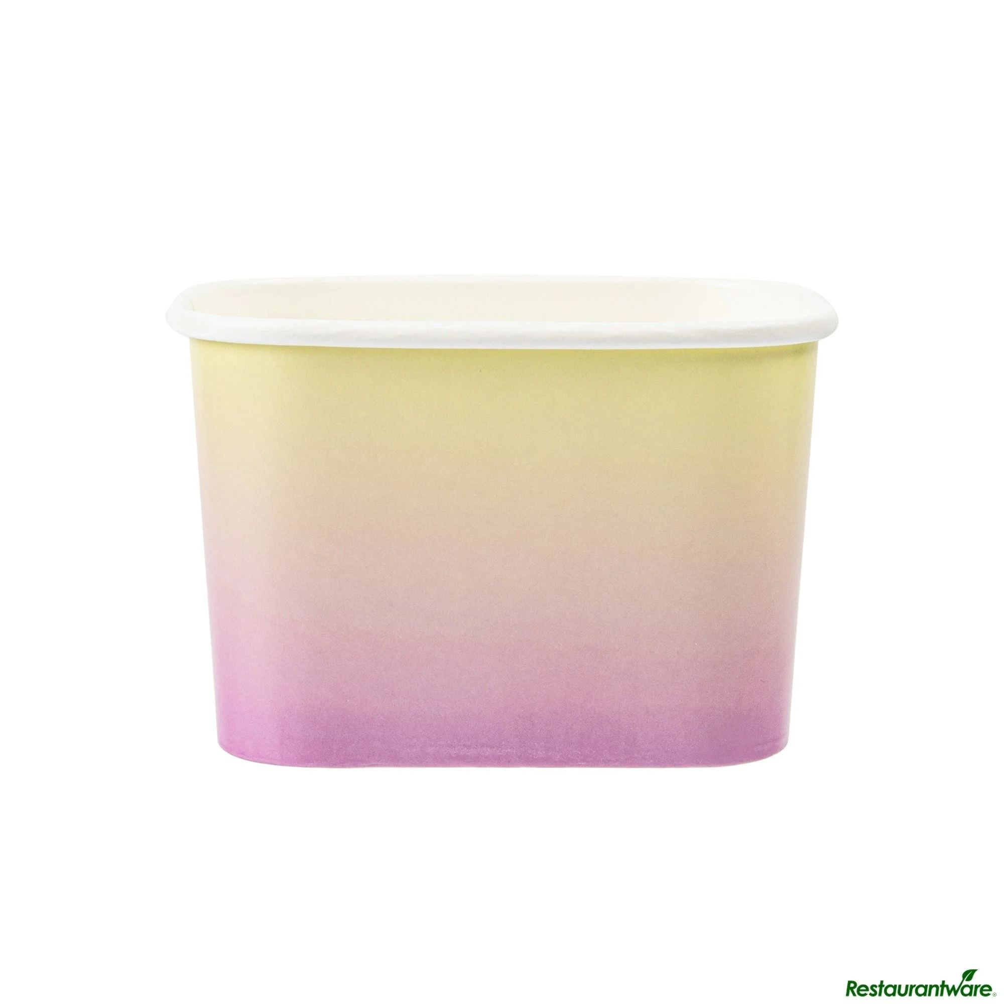 Cups, To-Go, Coppetta 12 Ounce, Paper, Orange & Blue Ombre, Square, 4.25 x 3.25 x 2.75 Inch,4 - 50 COUNT