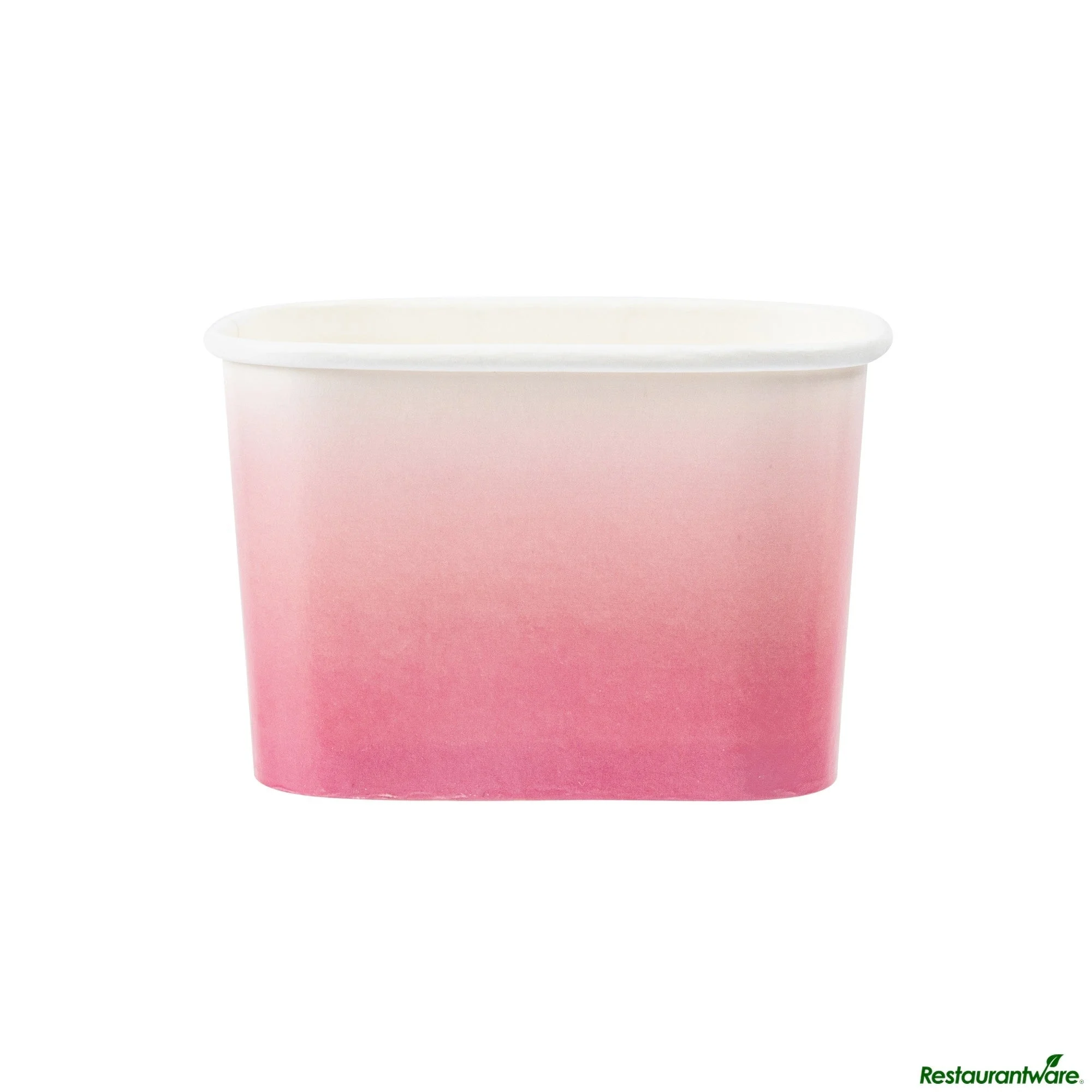 Cups, To-Go, Coppetta 12 Ounce, Paper, Pink & White Ombre, Square, 4.25 x 3.25 x 2.75 Inch,4 - 50 COUNT