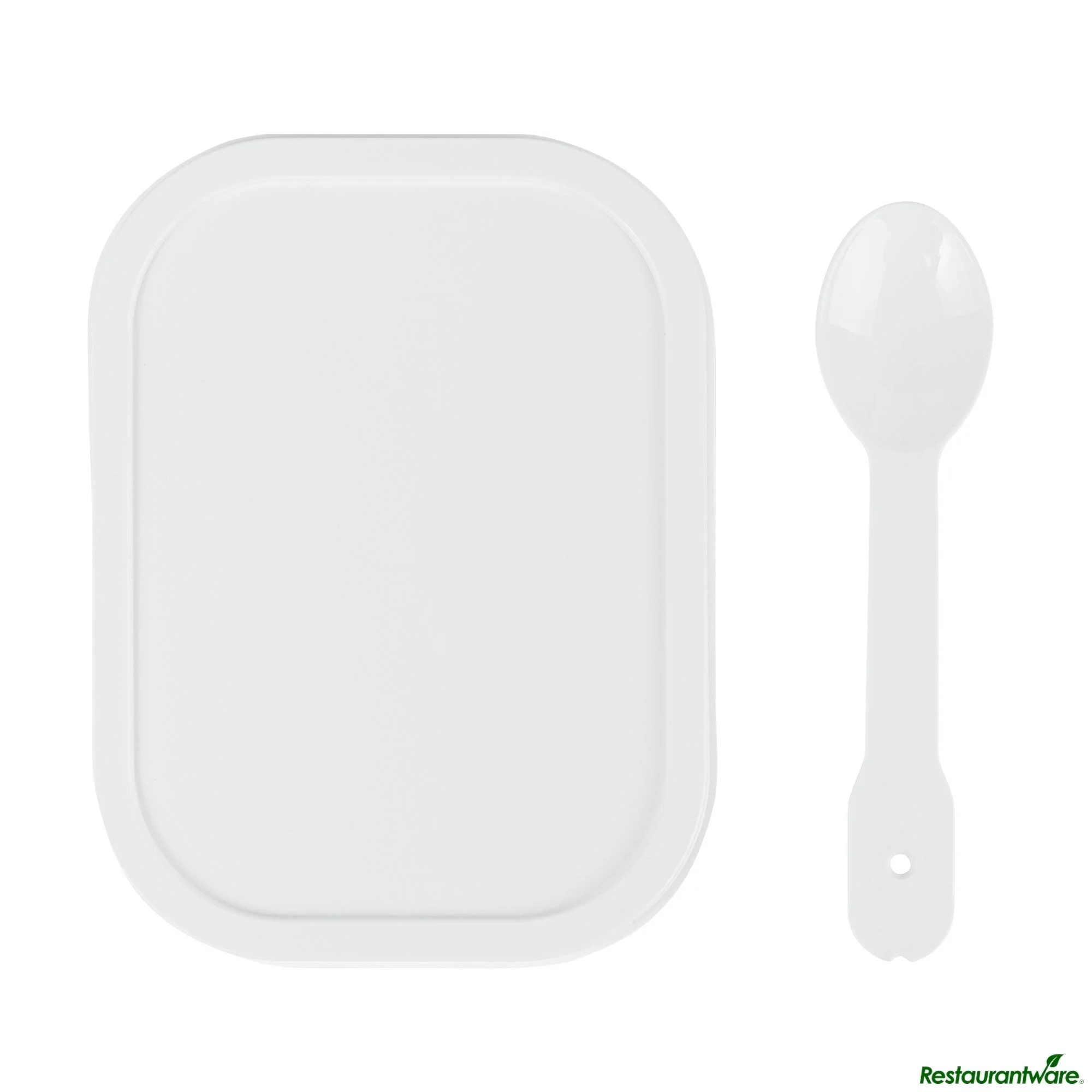 Lids, Plastic, Square, for 7-12 Ounce To-Go Cups, with Spoon,4 - 50 COUNT
