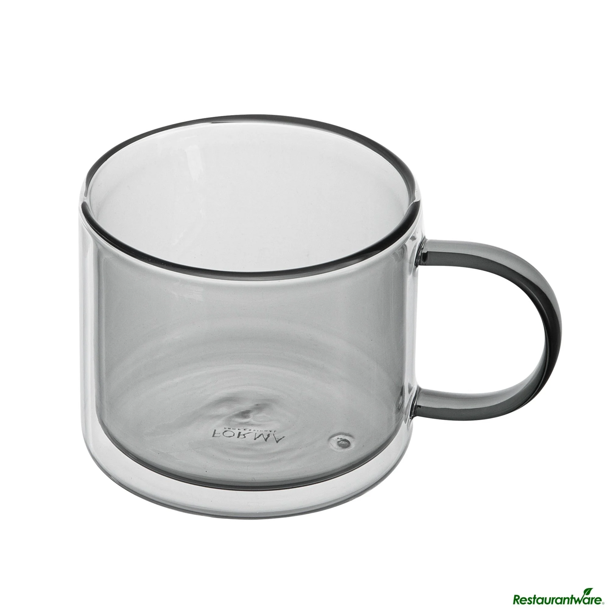 Mugs, Coffee, Forma Professional, 11 Ounce, Gray, Double Wall, Borosilicate, with Handle, 3.50 x 3.50 x 3 Inch,6 - 2 COUNT