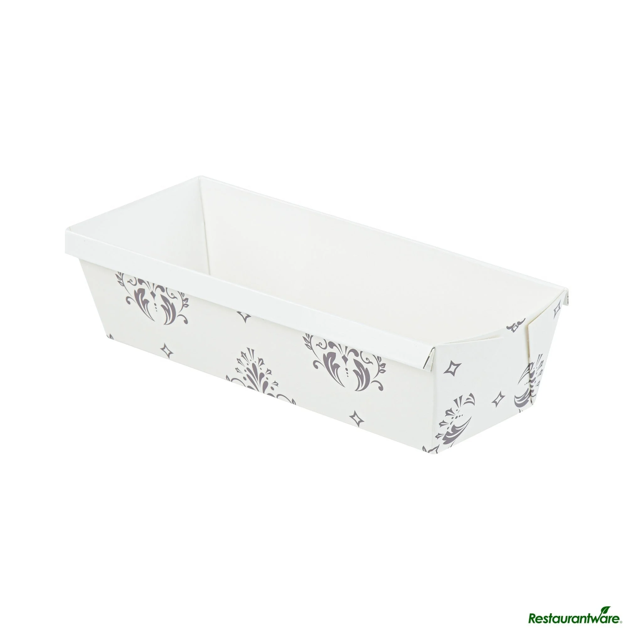 Pans, Loaf, Bake Tek 42 Ounce, Greaseproof Paper, Beige Vintage Floral, 10 x 3.5 x 2.5 Inch,4 - 25 COUNT
