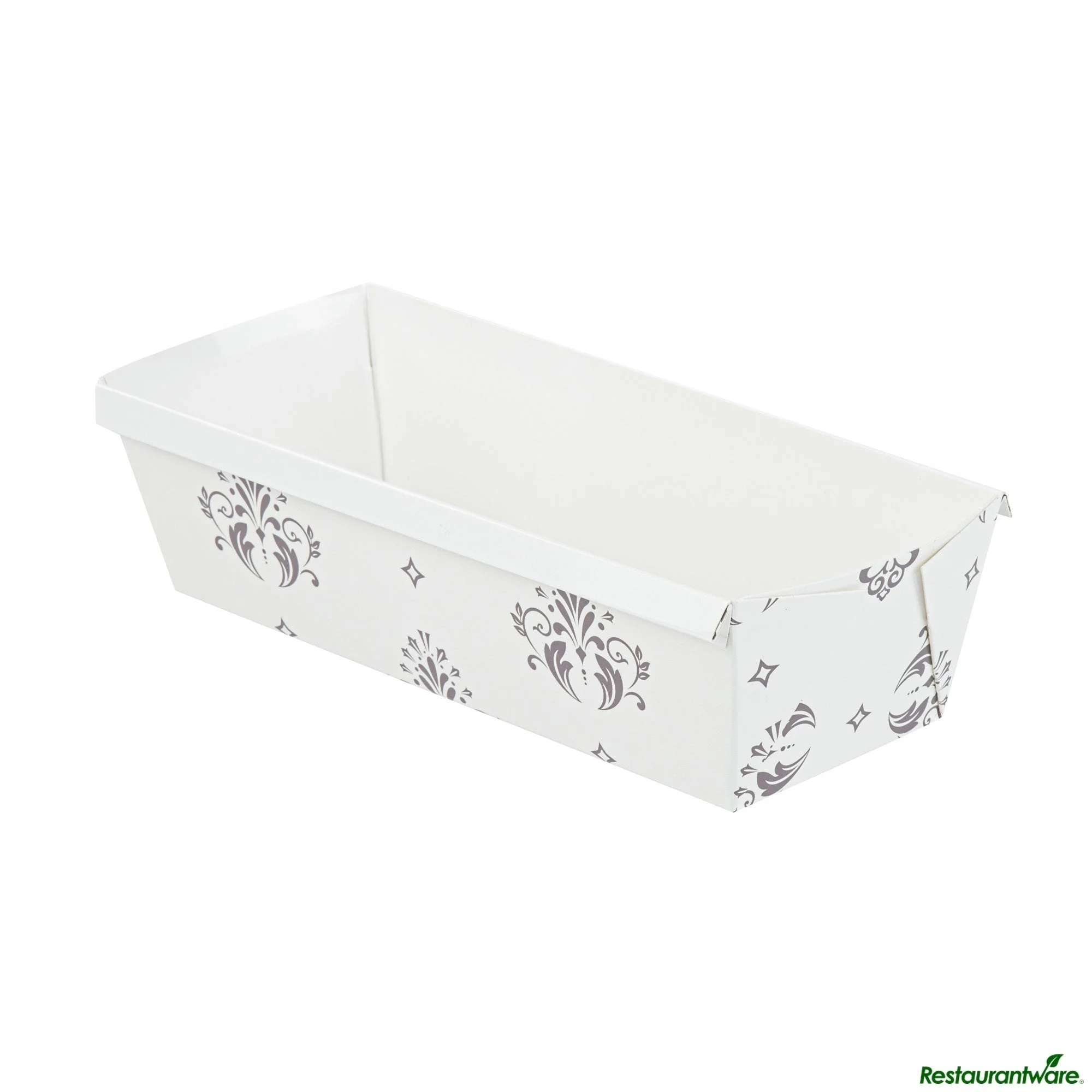 Pans, Loaf, Bake Tek 54 Ounce, Greaseproof Paper, Beige Vintage Floral, 10.25 x 3.5 x 2.5 Inch,4 - 25 COUNT