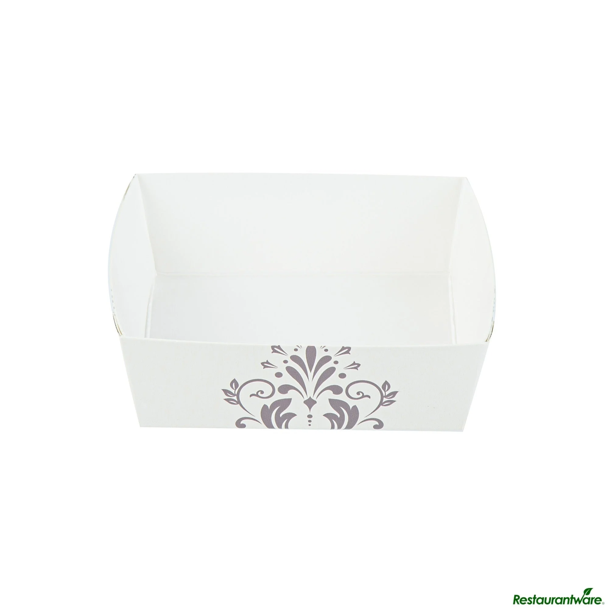 Trays, Baking, Bake Tek 8 Ounce, Greaseproof Paper, Beige Vintage Floral, 4.25 x 4.25 x 1.5 Inch,100 - 1 EACH
