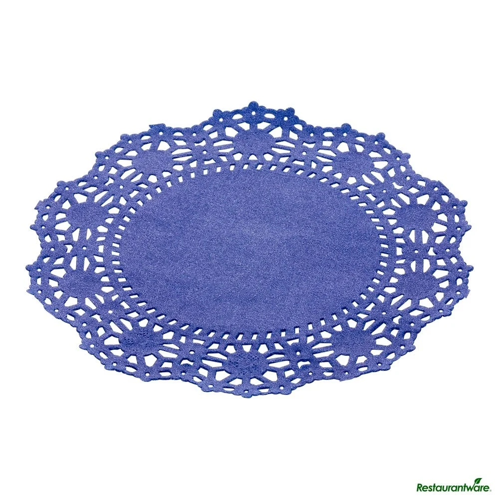 Doilies, Lace, Pastry Tek 4 Inch, Paper, Navy Blue, Round,40 - 100 COUNT