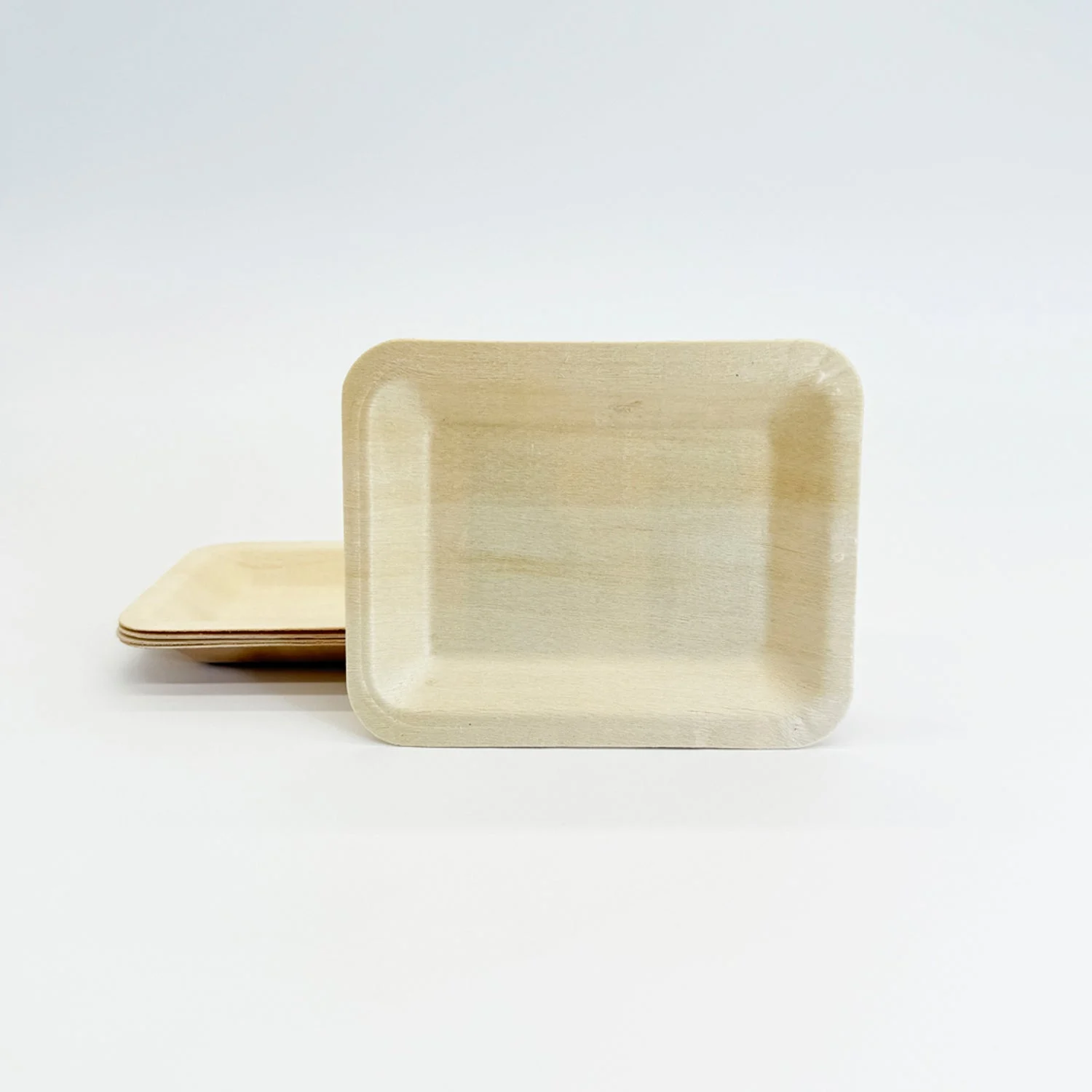Plates, 4.70 x 3.70 Inch, Wood,6 - 100 COUNT