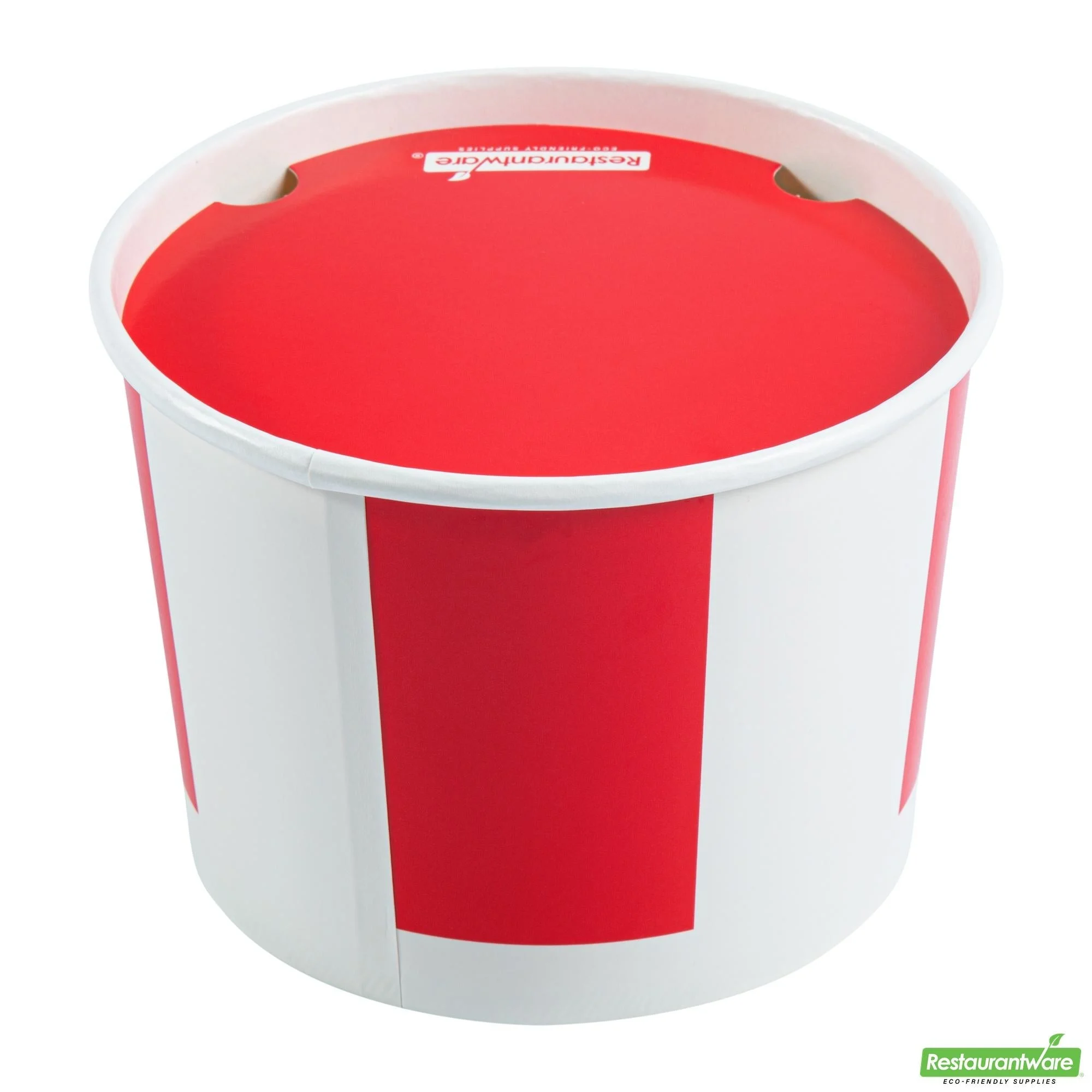 Buckets, Chicken, Bio Tek 64 Ounce, Paper, Red & White, includes Lid,25 - 1 EACH