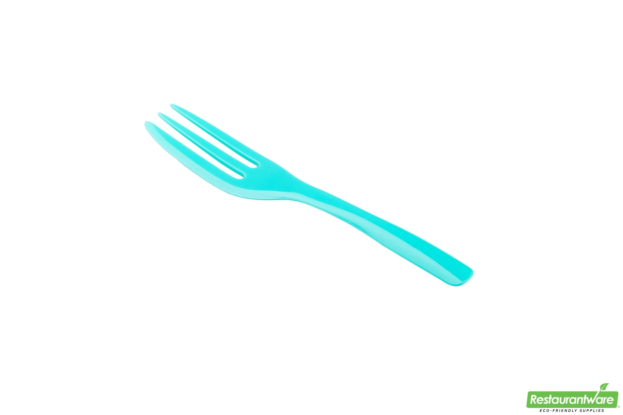 Forks, Cake, Heavyweight Plastic, Teal, 4 Inch, with Knife-Edge, 4 Linear Inch,1 - 500 COUNT