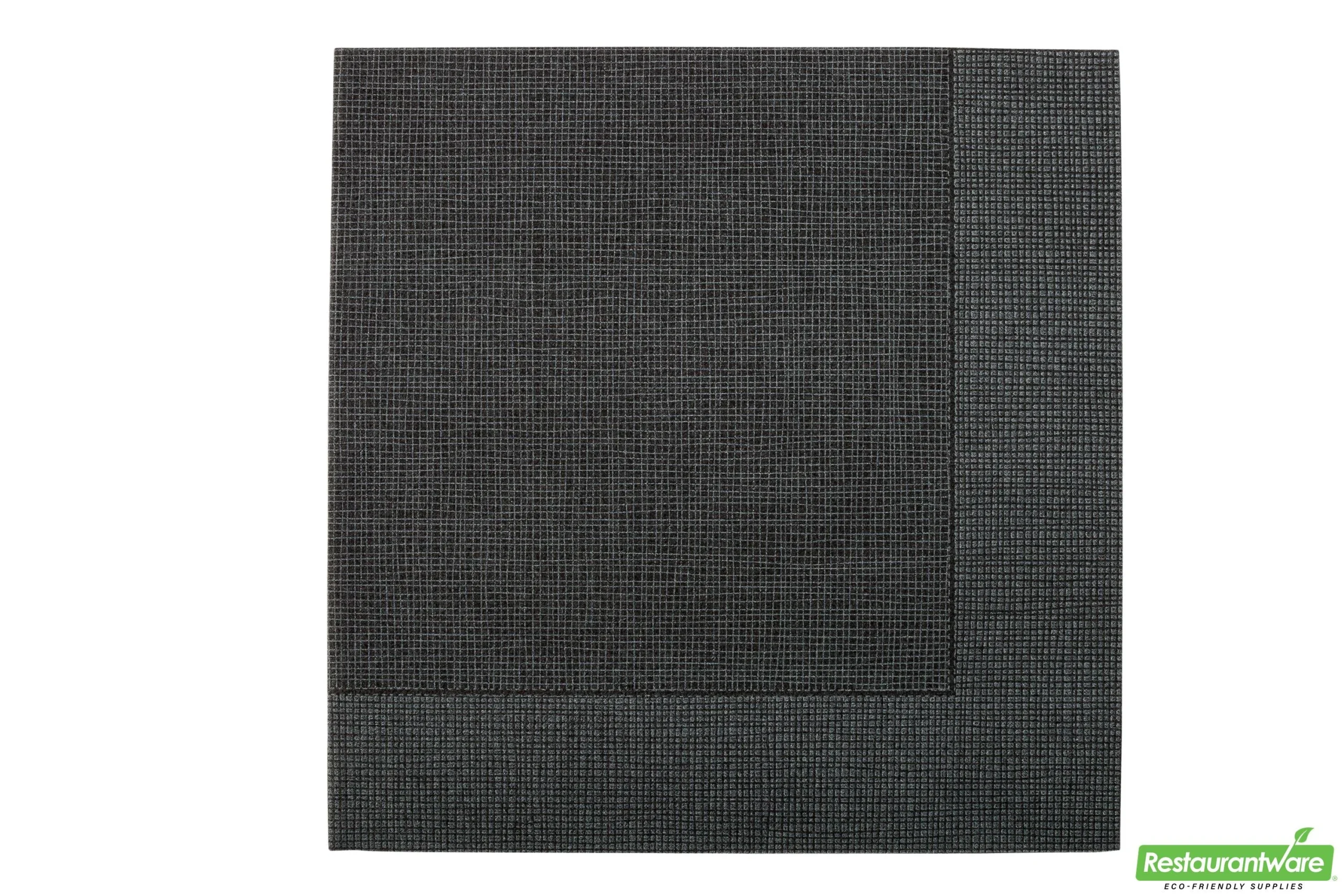 Napkins, Black with White Threads, 16 x 16 Inch, 16 Linear Inch,1 - 600 COUNT