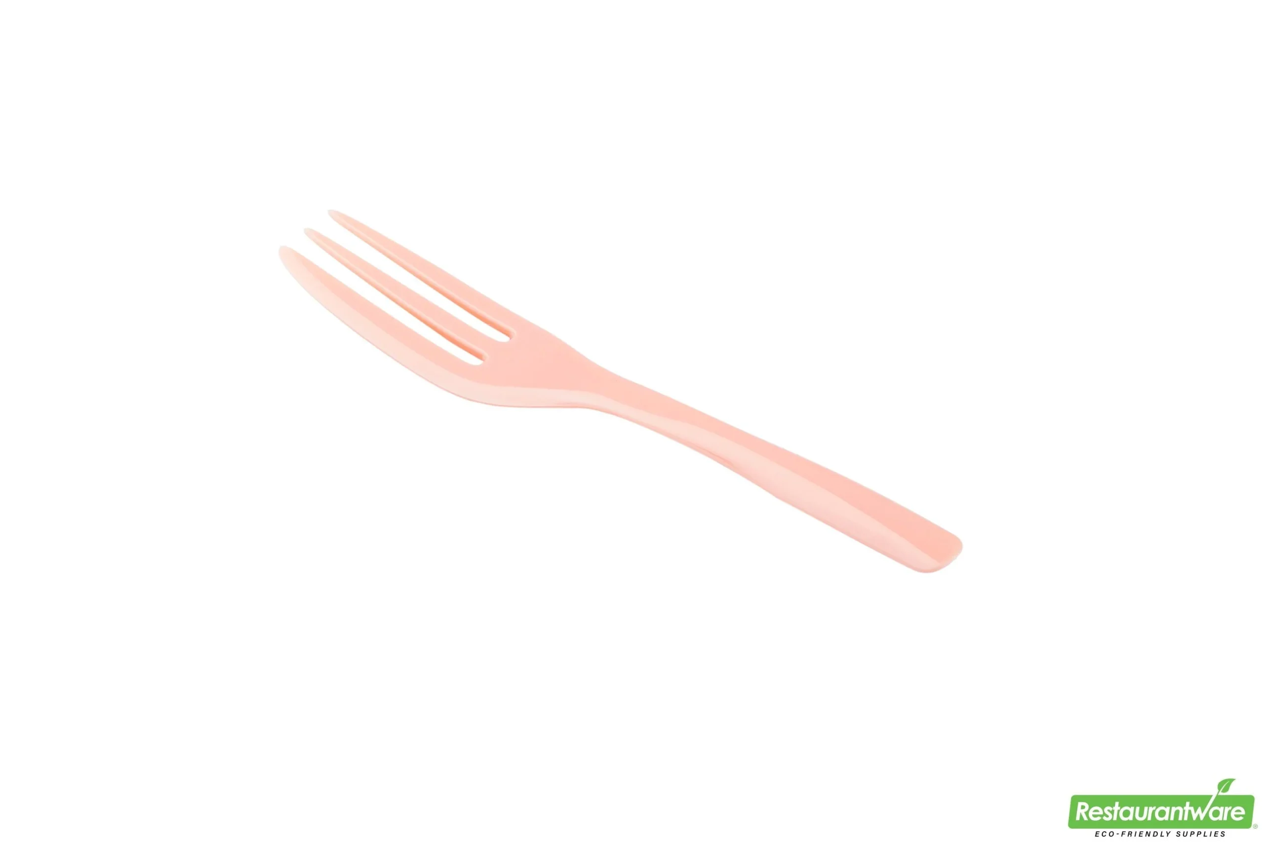 Forks, Cake, Heavyweight Plastic, Coral, 4 Inch, with Knife-Edge, 4 Linear Inch,1 - 500 COUNT