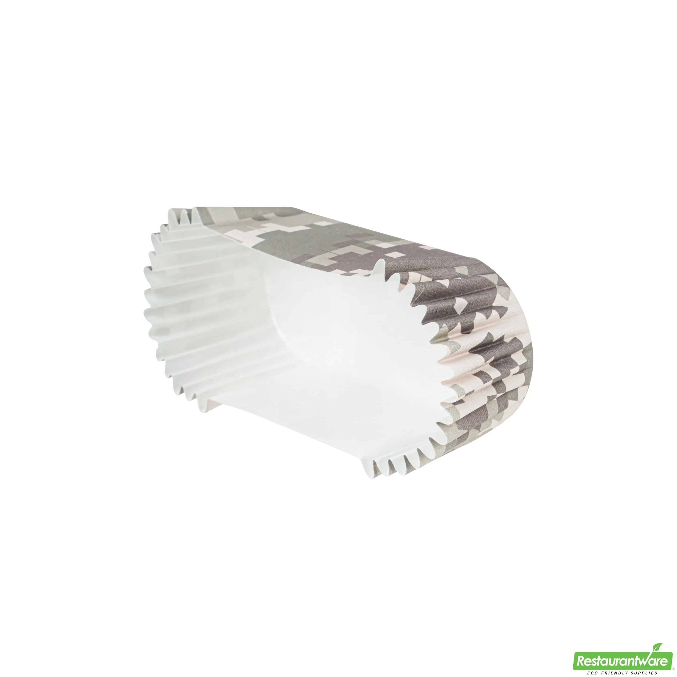 Cups, Baking, 1 Ounce, Paper, Camouflage, Ridged, 3.50 x 1.50 x 0.75 Inch, Elliptical,200 - 1 EACH