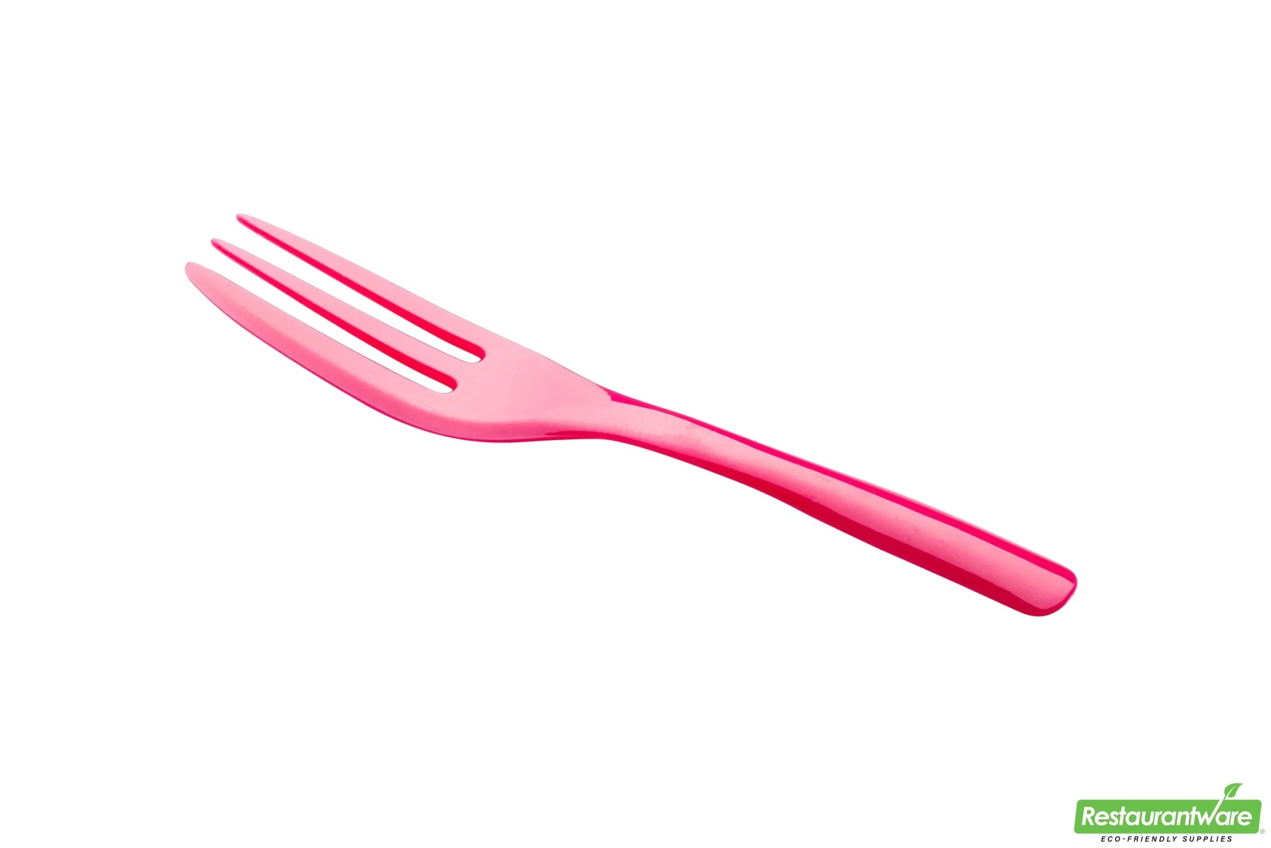 Forks, Cake, Heavyweight Plastic, Magenta, 4 Inch, with Knife-Edge, 4 Linear Inch,1 - 100 COUNT