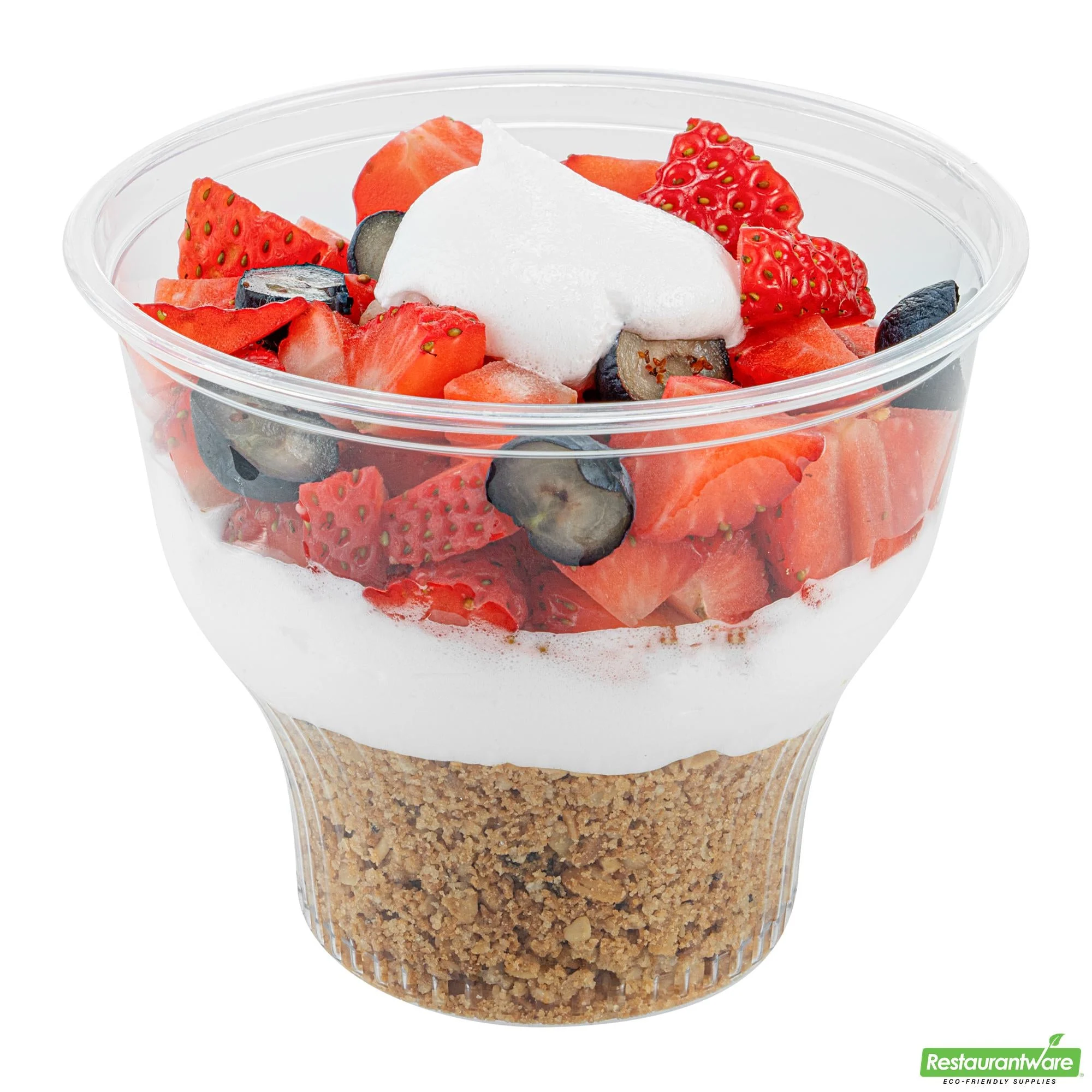 Cups, Dessert, RW Base 14 Ounce, Plastic, Clear, 3.75 x 3.75 x 3.50 Inch, Round,50 - 1 EACH