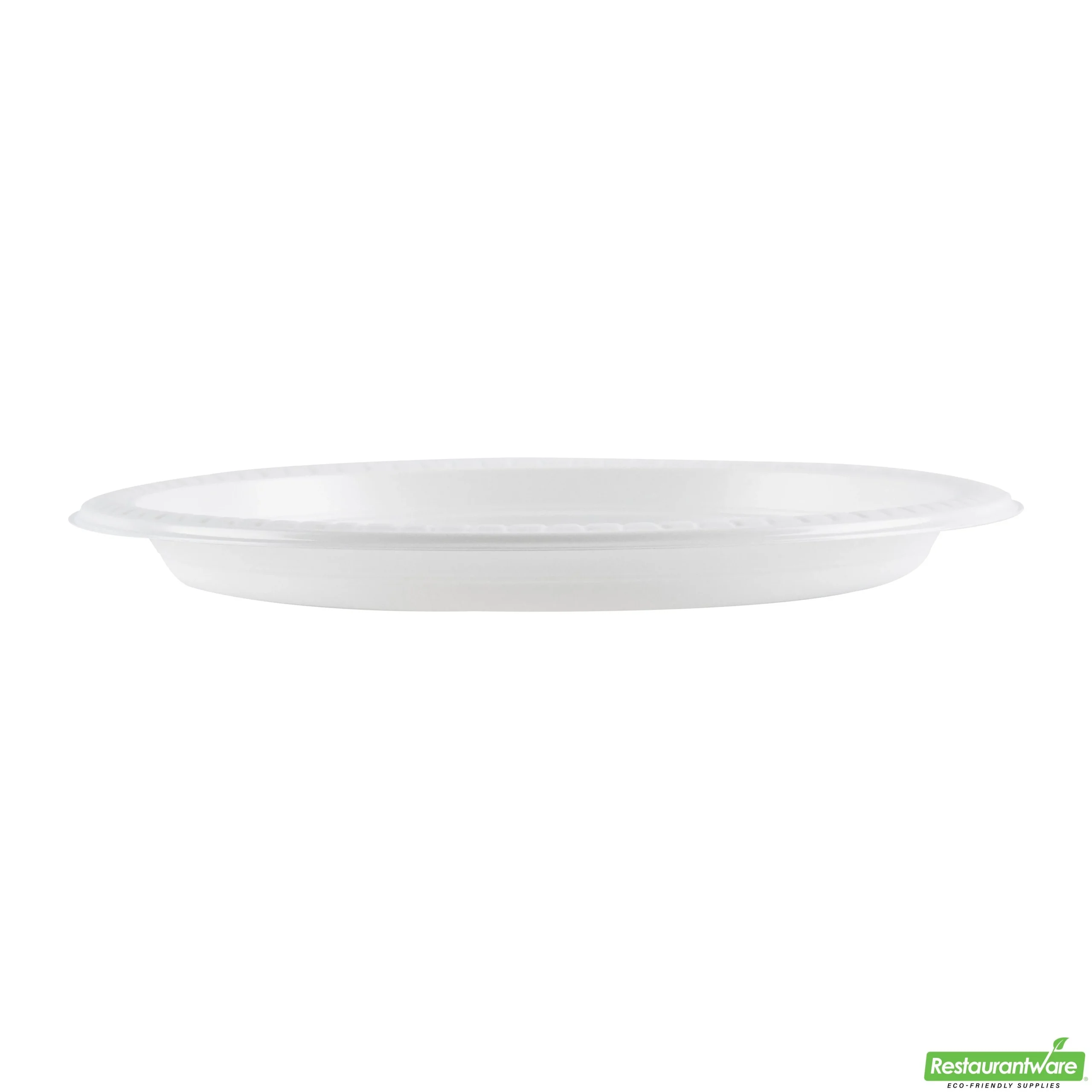 Plates, RW Base 9 x 9 x 0.75 Inch, Microwavable Plastic, White, Round,2 - 50 COUNT