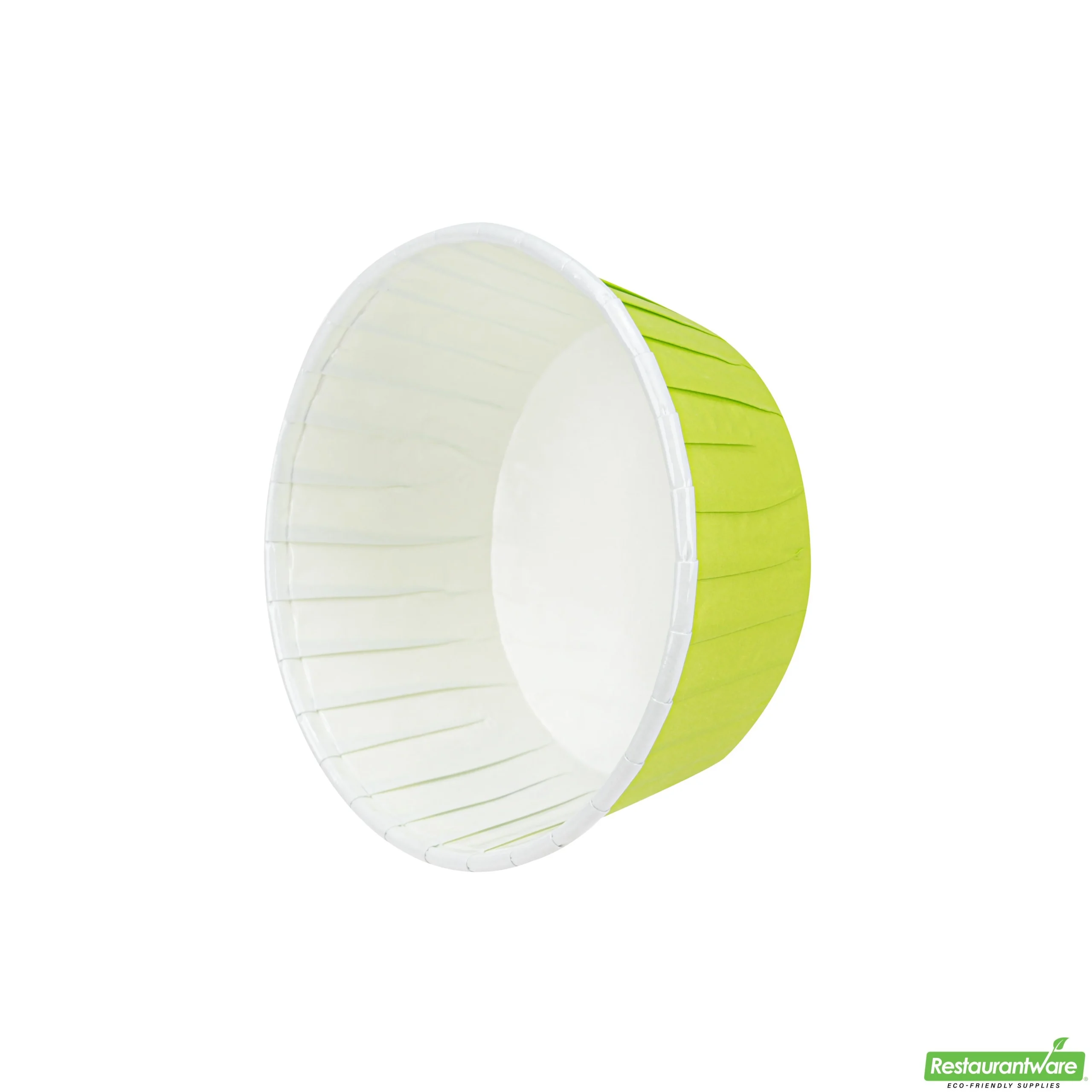 Cups, Baking, 5 Ounce, Paper, Eco Green, Pleated, Large 3.75 x 3.75 x 1.50 Inch, Round,200 - 1 EACH