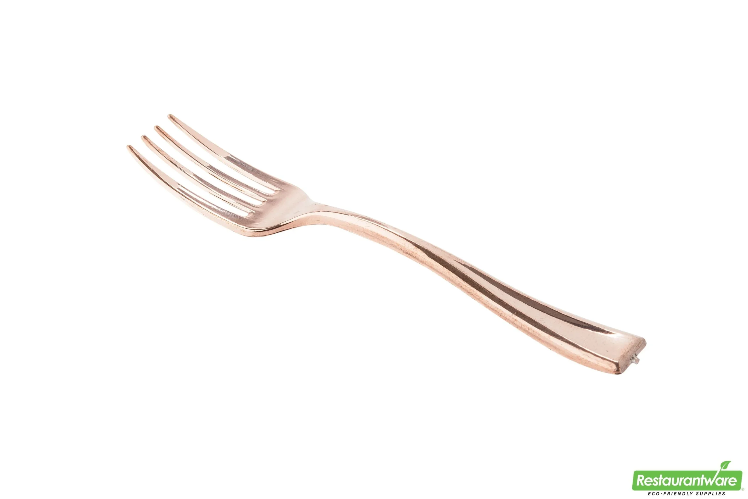 Forks, Plastic, Rose Gold, 4 Inch, 4 Linear Inch,1 - 500 COUNT