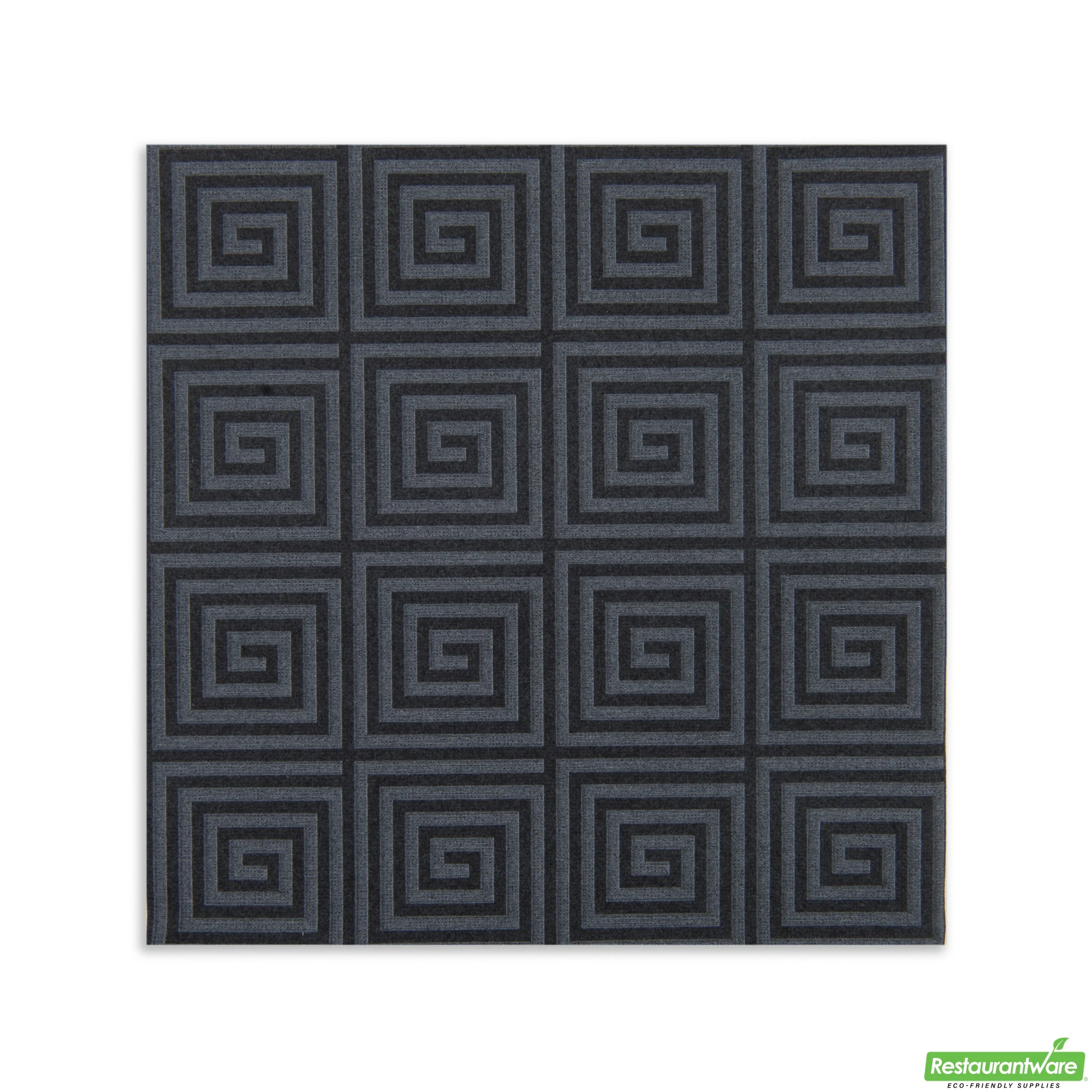 Napkins, Greco, Black, 16 x 16 Inch, 16 Linear Inch,1 - 600 COUNT