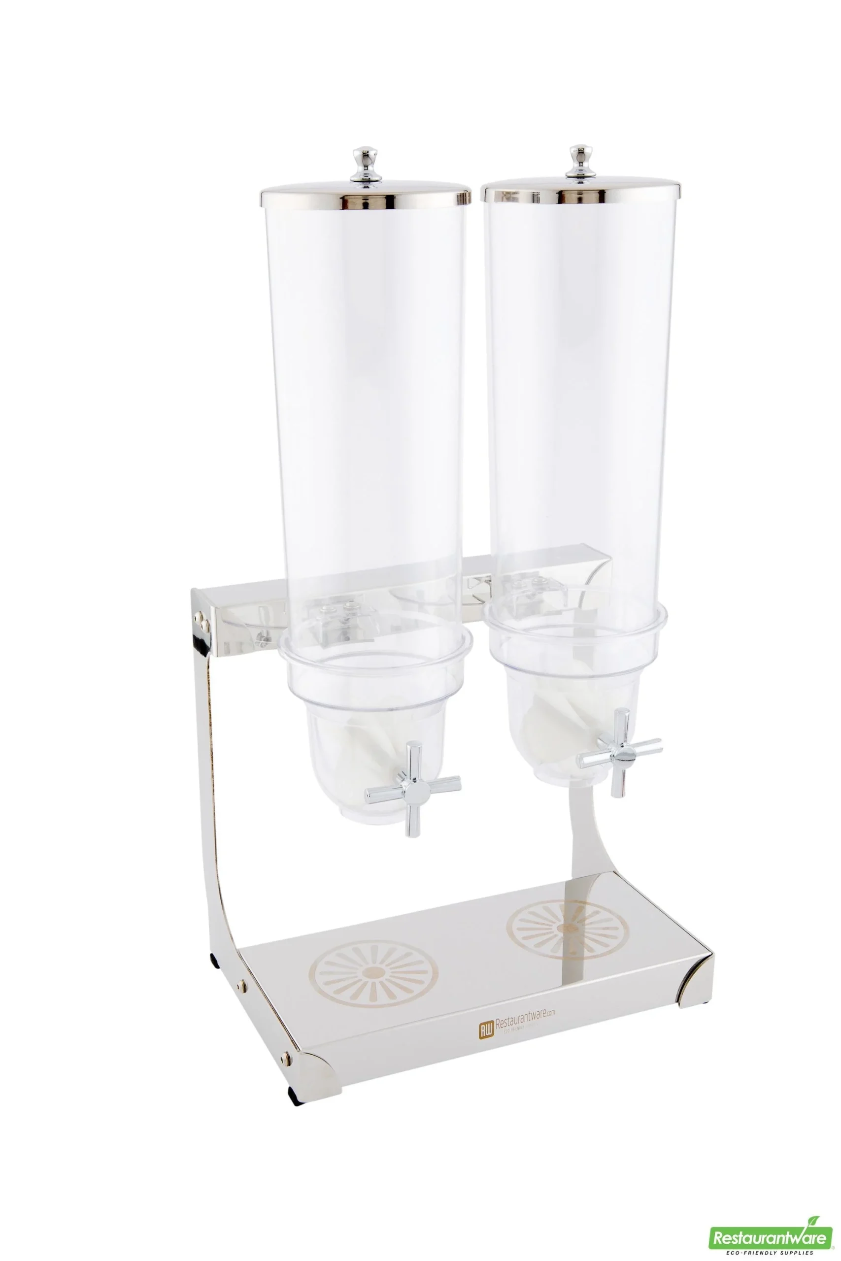 Dispenser, Cereal, 3 Liter, Double Compartment, with Stainless Steel Body, 3 Liter,1 - 1 EACH