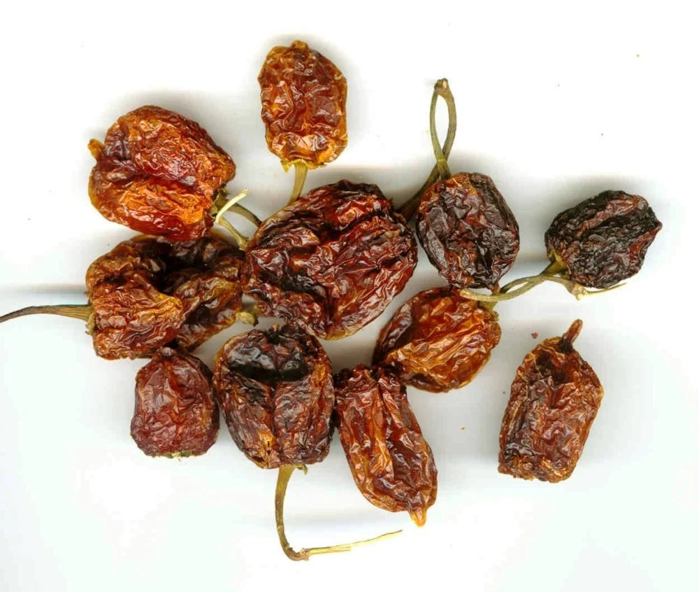 Peppers, Habanero Chili, Whole, Dried, Bulk,1 - 25 POUND