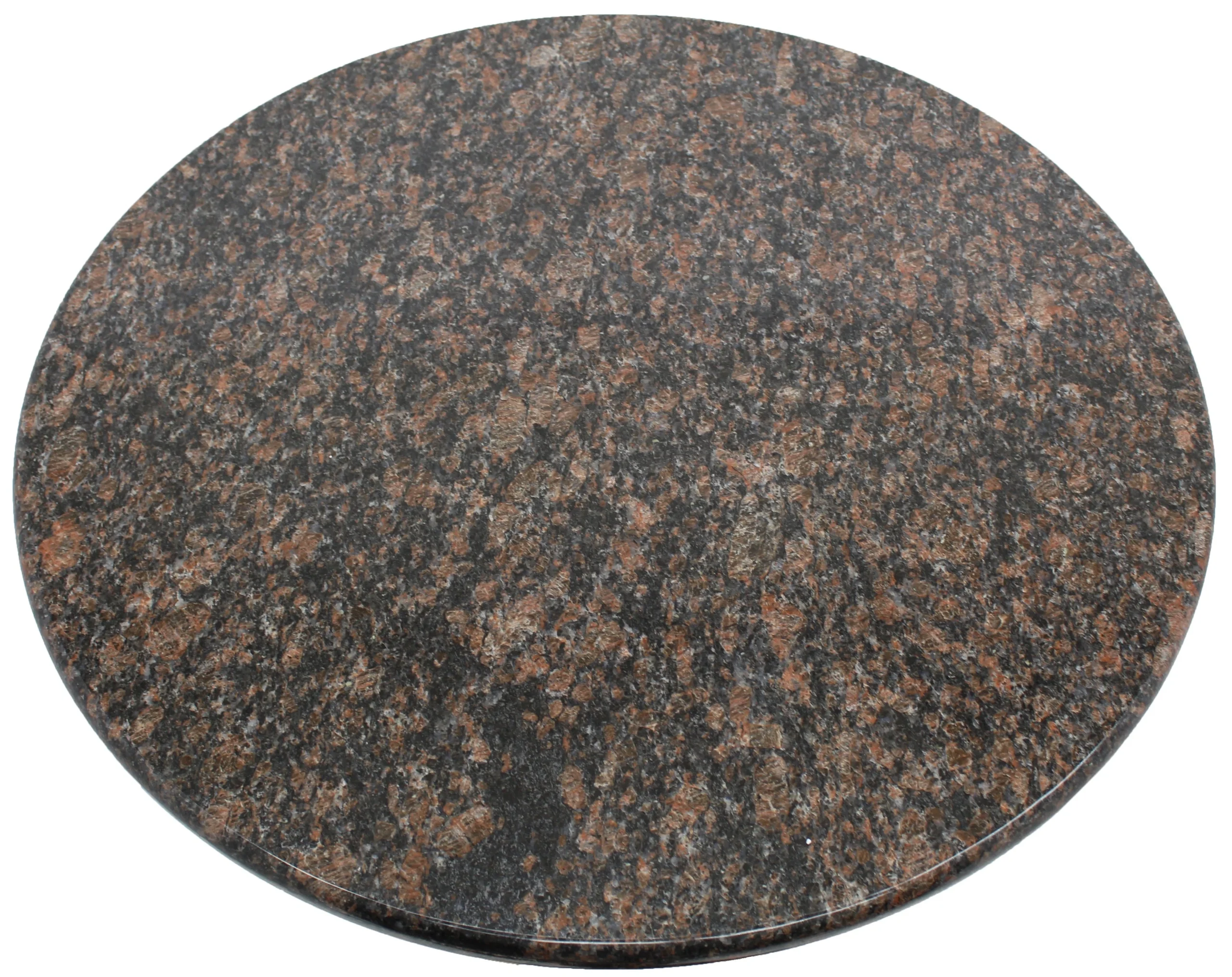 Tabletop, 36 Inch, Granite, Tan Brown, Round,1 - 1 COUNT