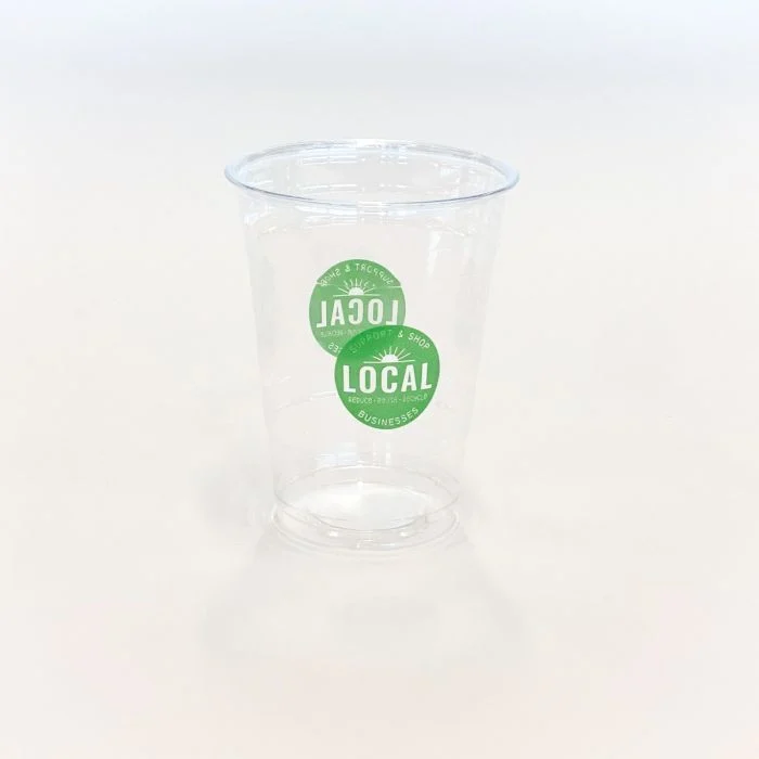 Cups, Cold, Plastic, Clear, Support Local Print, PET,1000 - 1 EACH