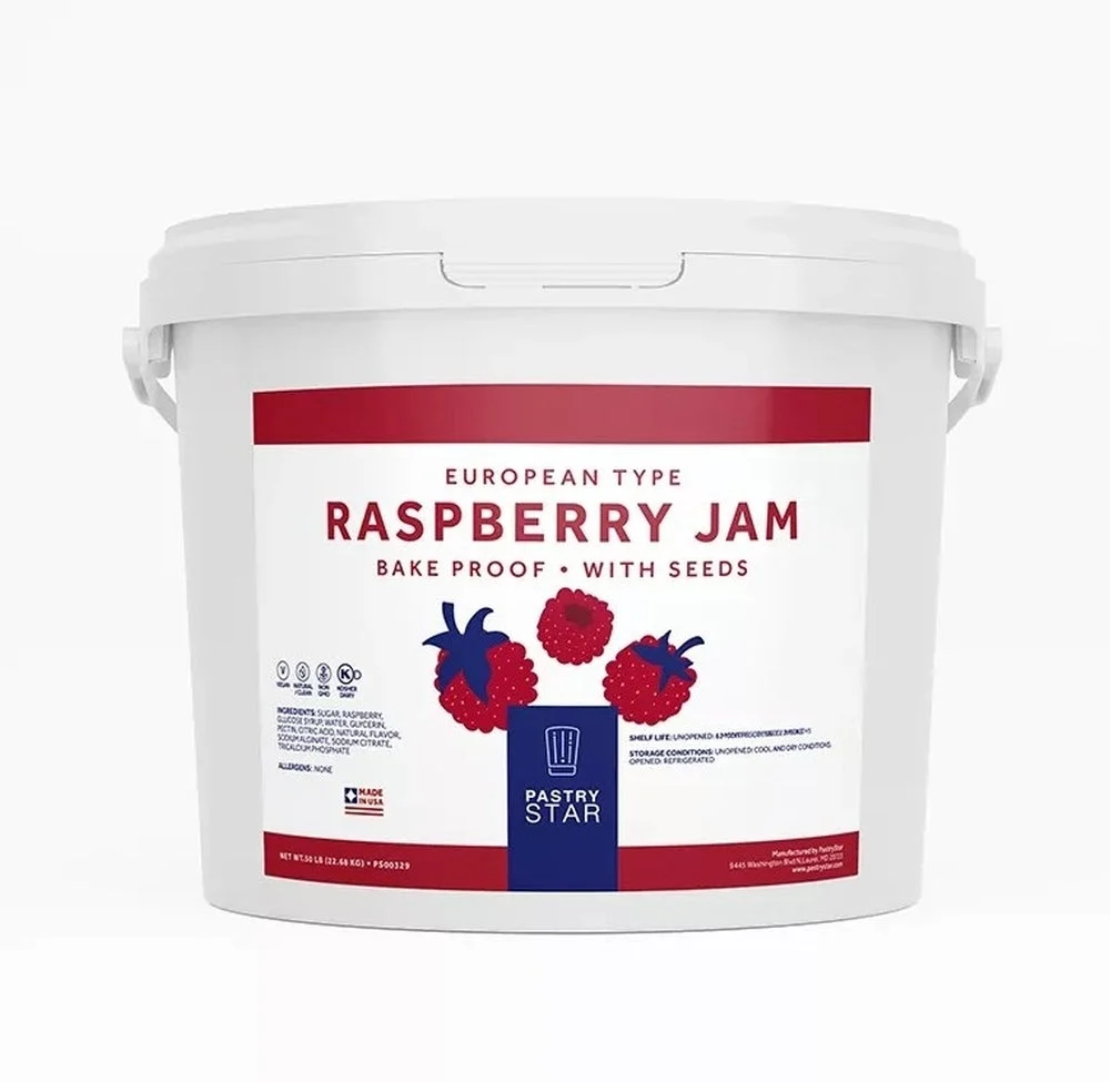 Jam, Bakery, Raspberry, with Seeds,1 - 10 POUND