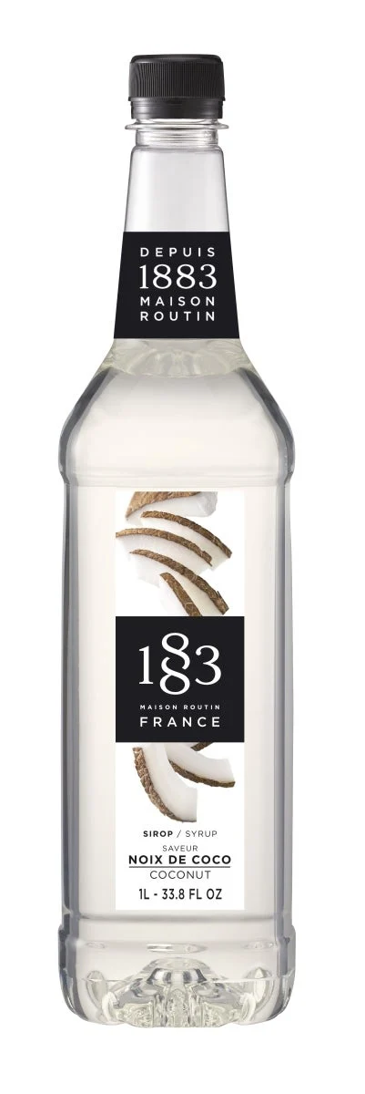 Beverage Syrup, Coconut, with Cane Sugar, Plastic,2 - 1 LITER
