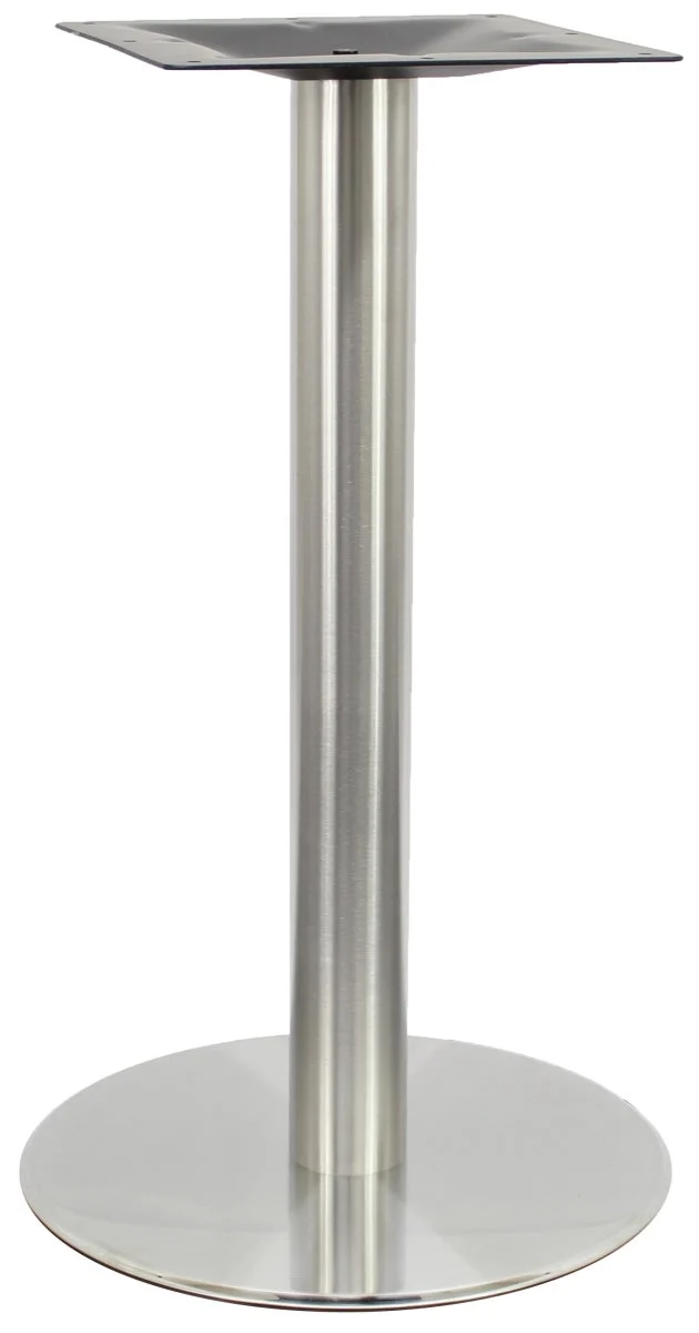 Table Base, 28 Inch, Dining Height, Stainless Steel, Round,2 - 1 COUNT