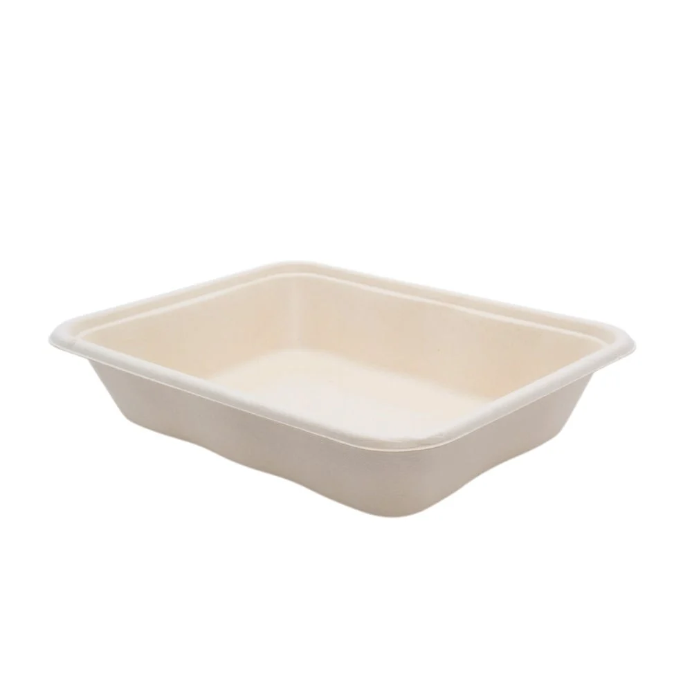 Tray, 32 Ounce, Bagasse, Rectangle,400 - 1 COUNT