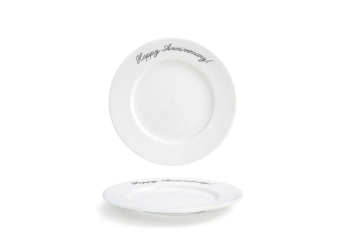 Plates, 10.5 Inch, Monaco, Happy Anniversary,4 - 1 EACH