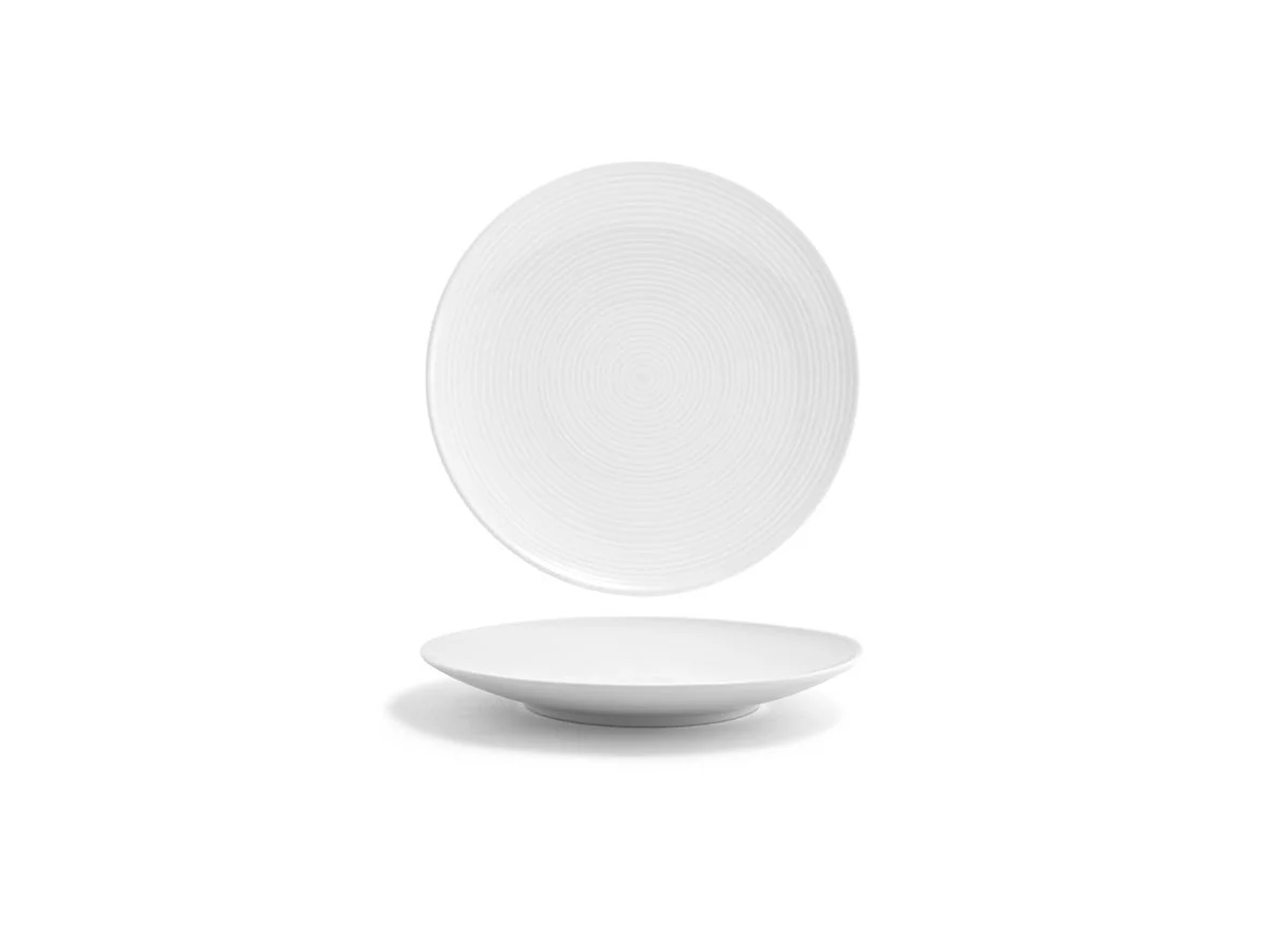 Plates, Spiral, 9.5 Inch, White, Round,6 - 1 EACH