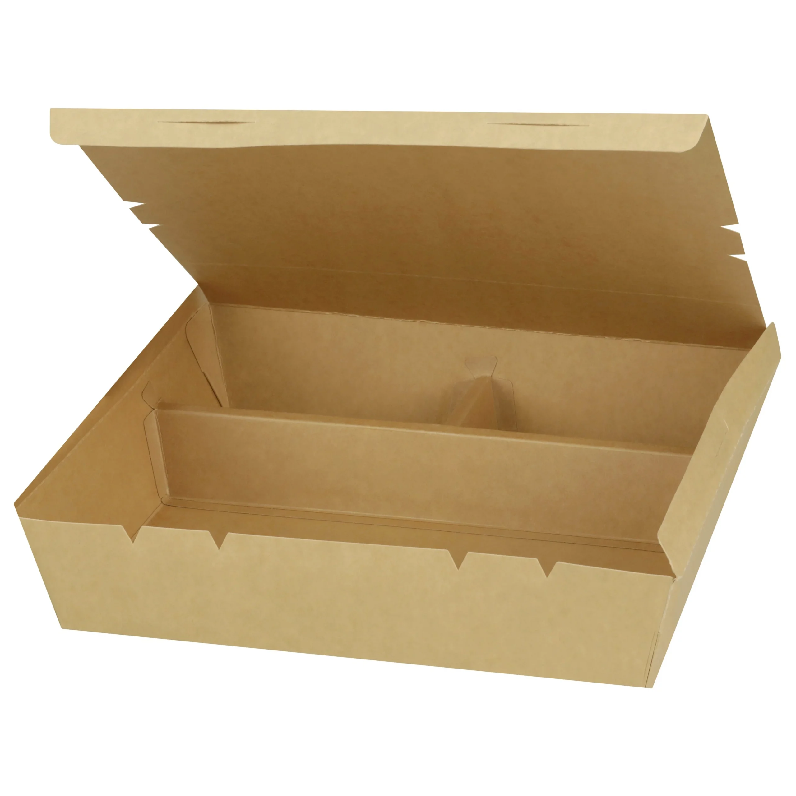 Boxes, 3-Compartment Bento, 10x10 Inch, Paperboard,120 - 1 EACH
