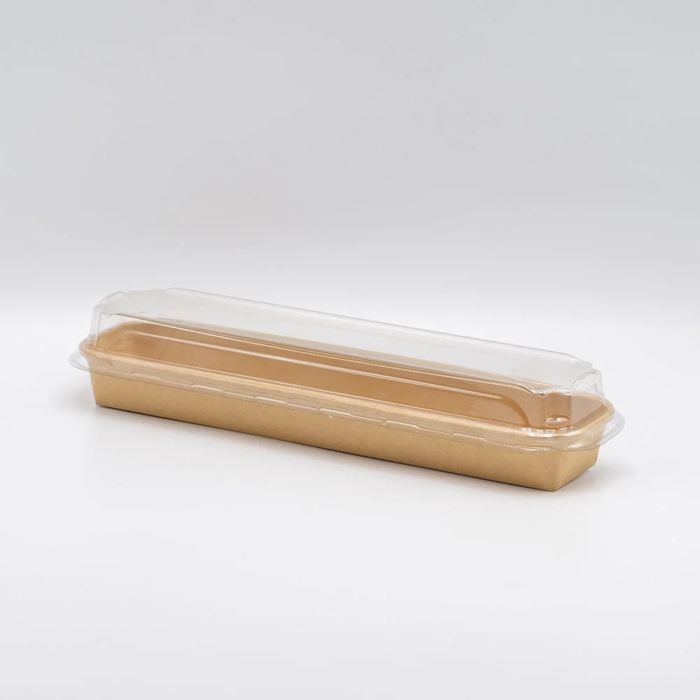 Trays, 12 x 3 x 1 Inch, Paper, Kraft, with Lid,200 - 1 EACH