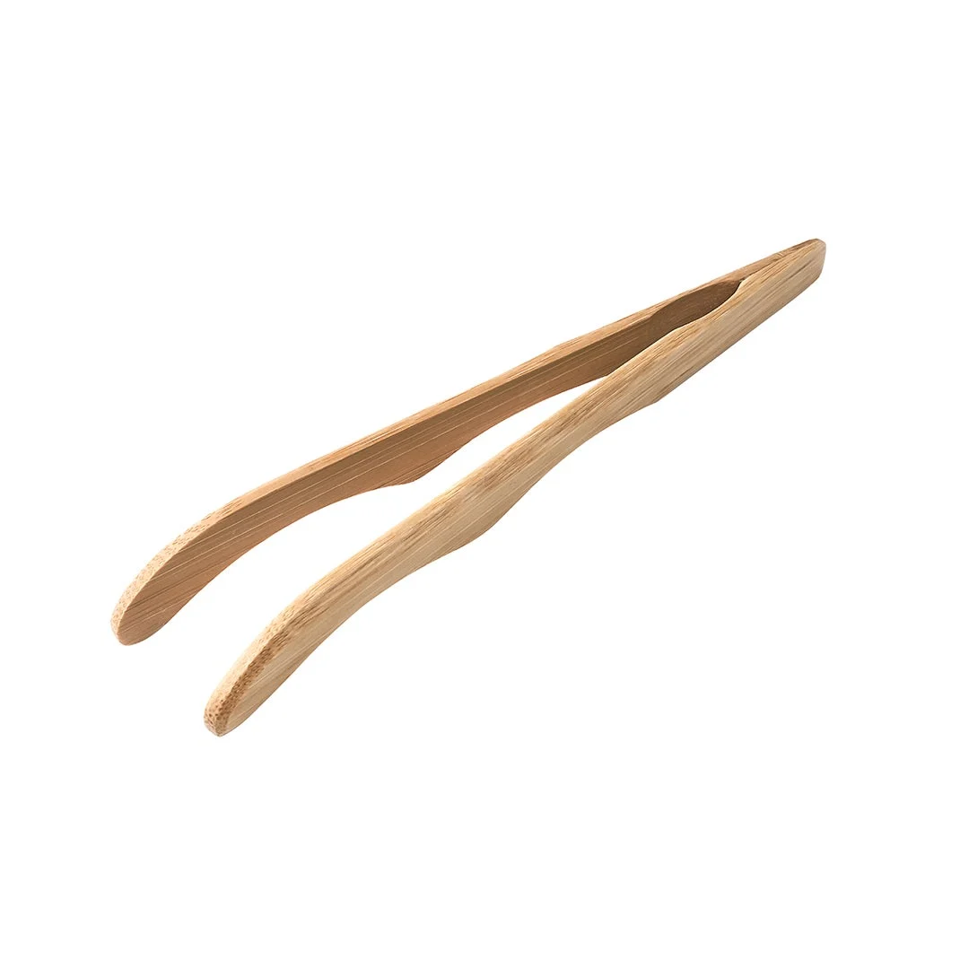 Tongs, Serving, 7 Inch, Bamboo, Natural, Curved,1 - 10 COUNT
