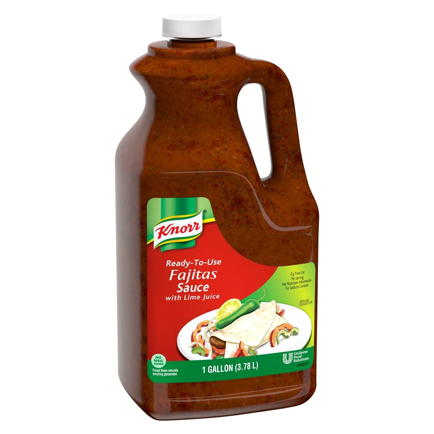 Knorr Professional Fajitas Sauce With Lime Gal 1 Gallon - 2 Per Case.