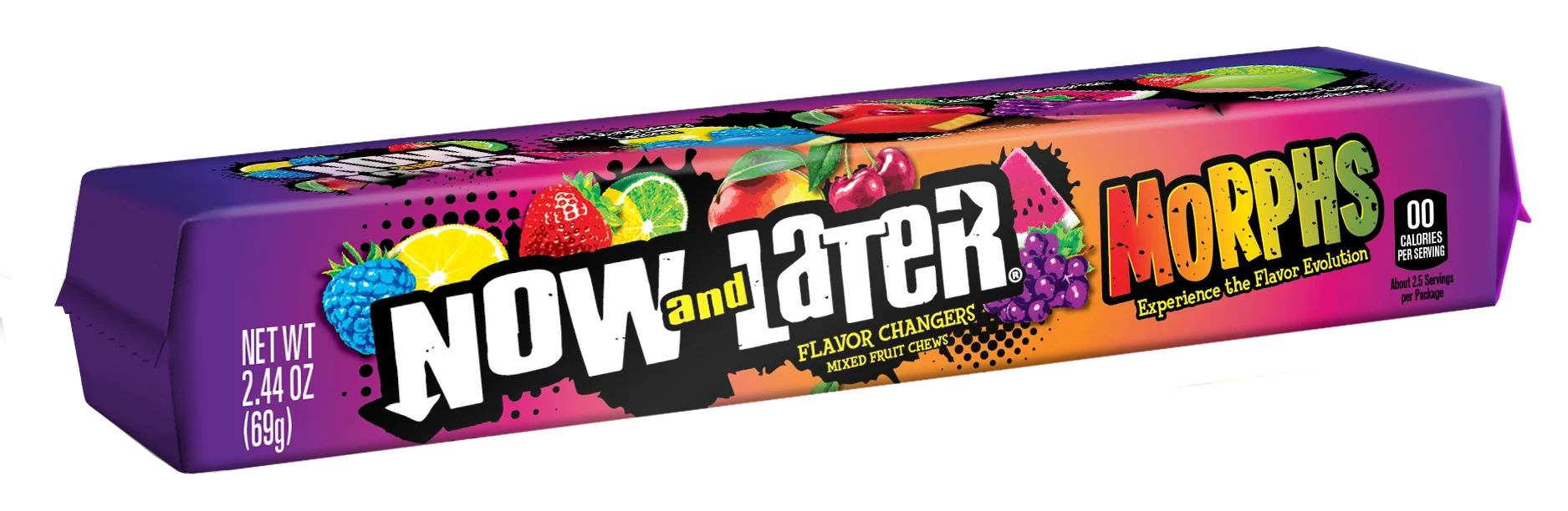 Now & Later Morphs Standardbar 2.44 Ounce Size - 288 Per Case.