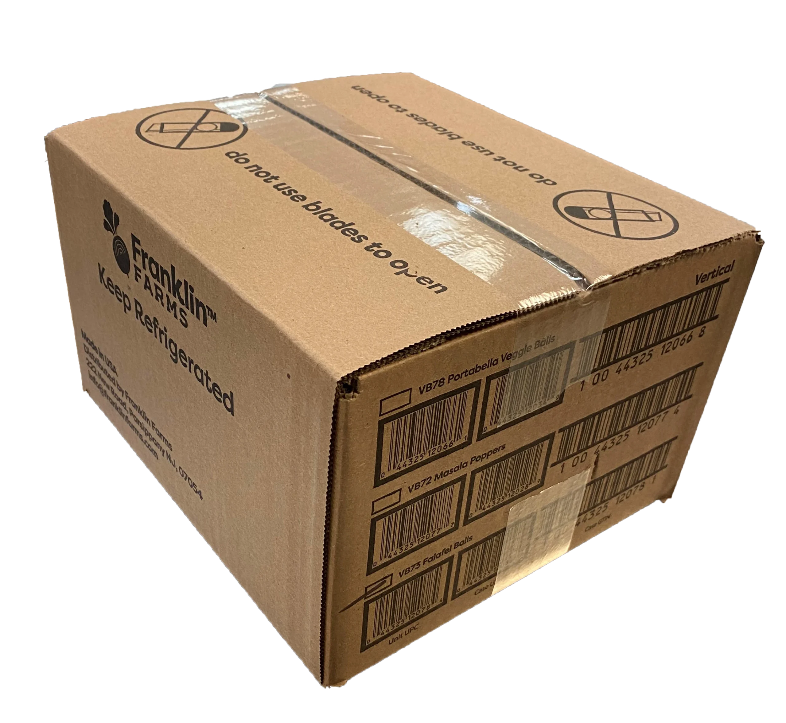 Franklin Farms Falafel Balls Vertical 9 Ounce Size - 6 Per Case.