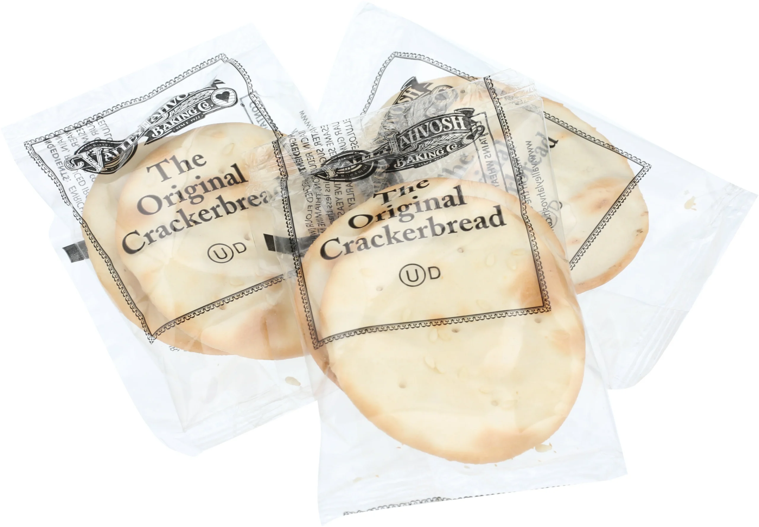 Lahvosh Crackerbread 2 Inch  Rounds Original Pack 0.25 Ounce Size - 250 Per Case.