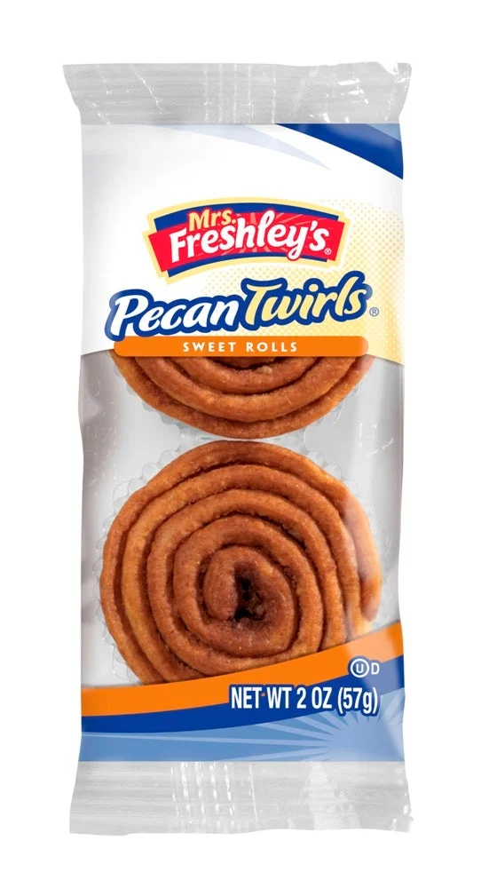Mrs. Freshley's Pecan Spins 2 Ounce Size - 48 Per Case.