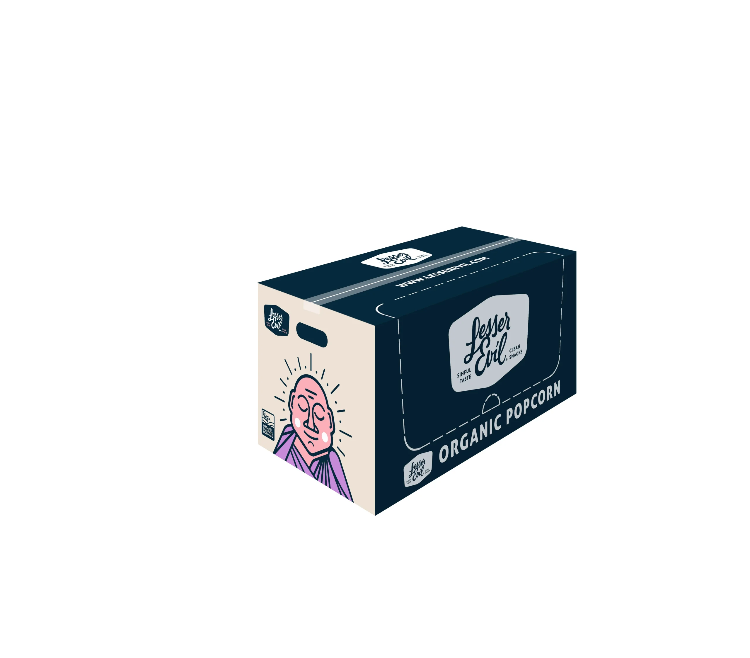 Lesserevil Organic Popcorn Himalayan 4.6 Ounce Size - 12 Per Case.