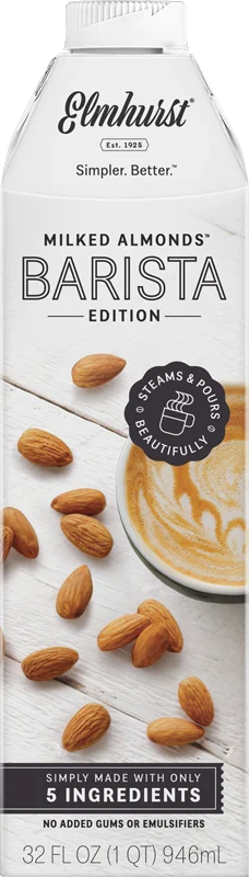 Elmhurst Milked Milked Almond Barista 32 Fluid Ounce - 6 Per Case.