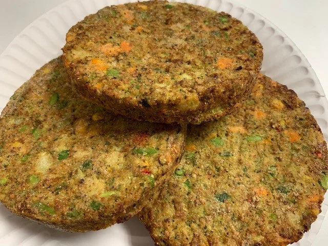 Jumbo California Veggie Burger Vegan 10 Pound Each - 1 Per Case.