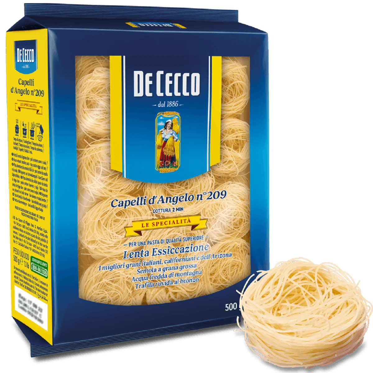 De Cecco Capelli d’Angelo No 209 500g