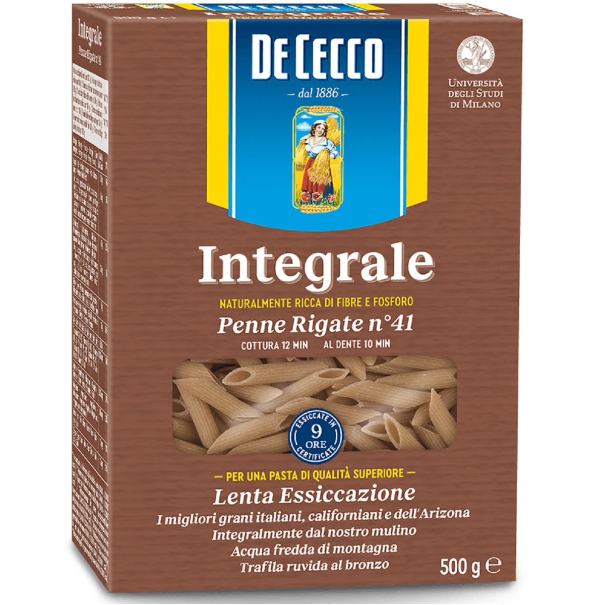 De Cecco Penne Rigate n° 41 Integrali 500g