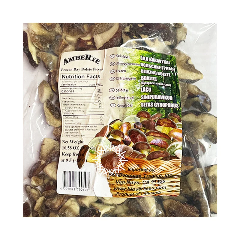 AMBERYE Deep Frozen Bay Boletus (Mokhovik) Cubes 300g/15pack